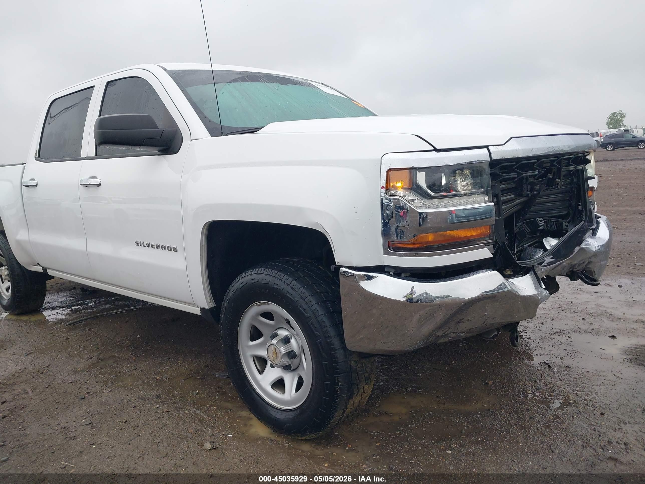 2017 Chevrolet Silverado 1500 Wt Белый vin: 3GCUKNEC3HG287482