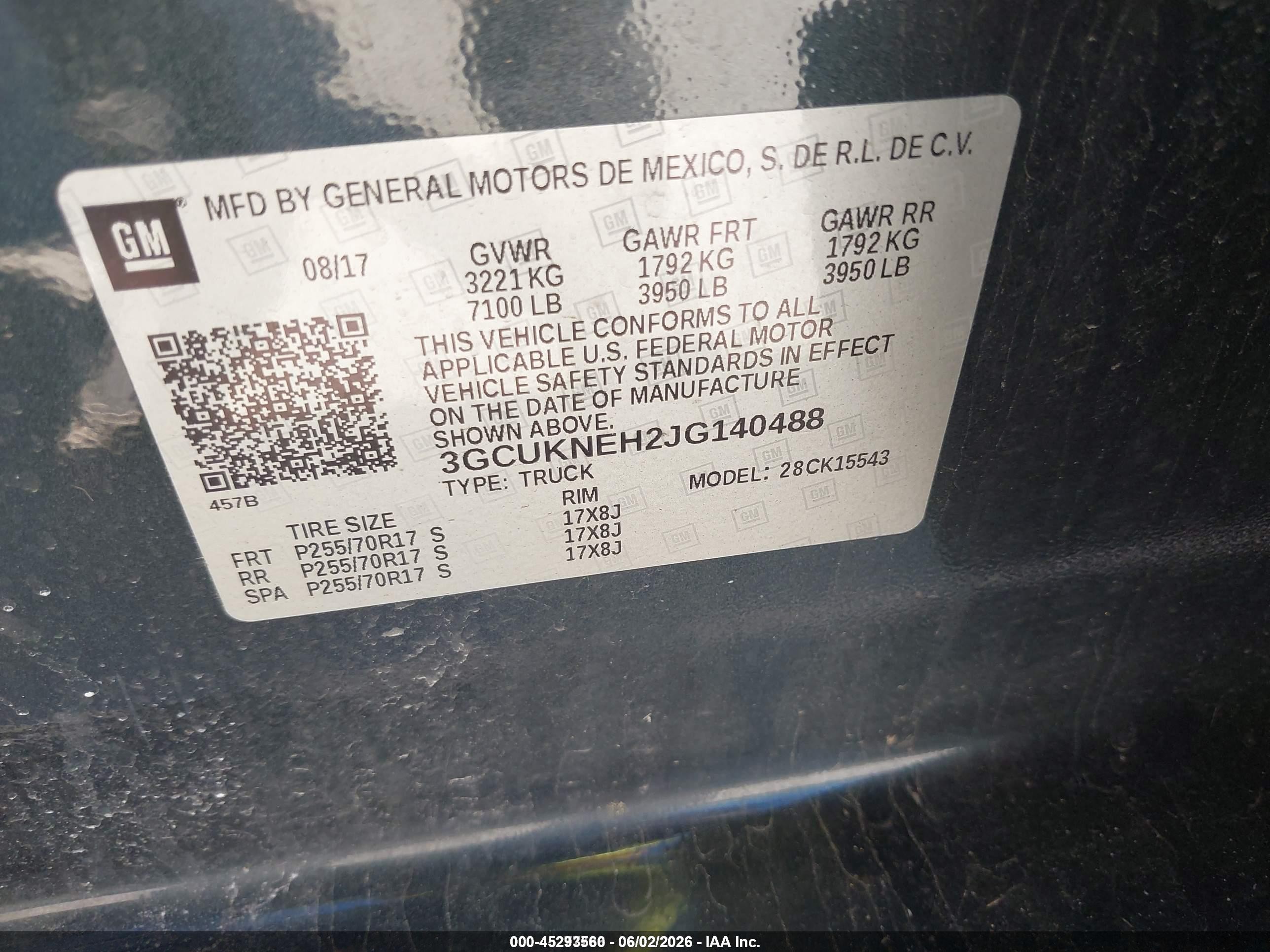 2018 Chevrolet Silverado 1500 Wt Серый vin: 3GCUKNEH2JG140488