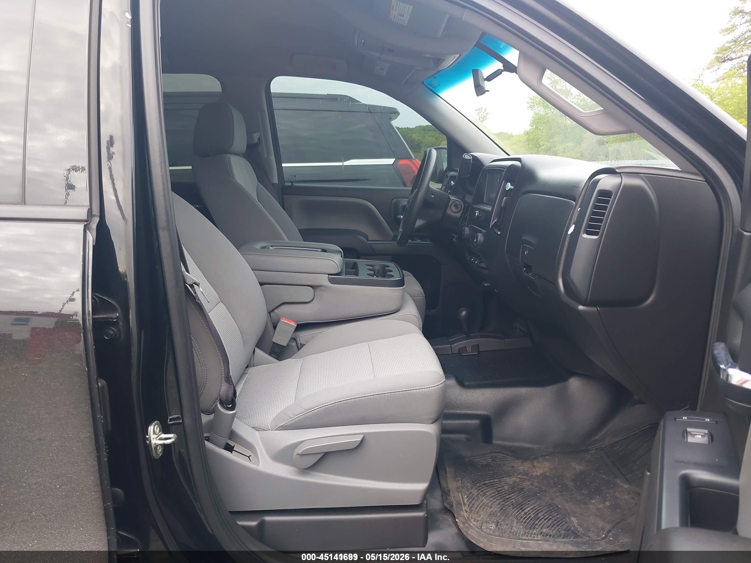 2017 Chevrolet Silverado 1500 Wt Black vin: 3GCUKNEH3HG199110