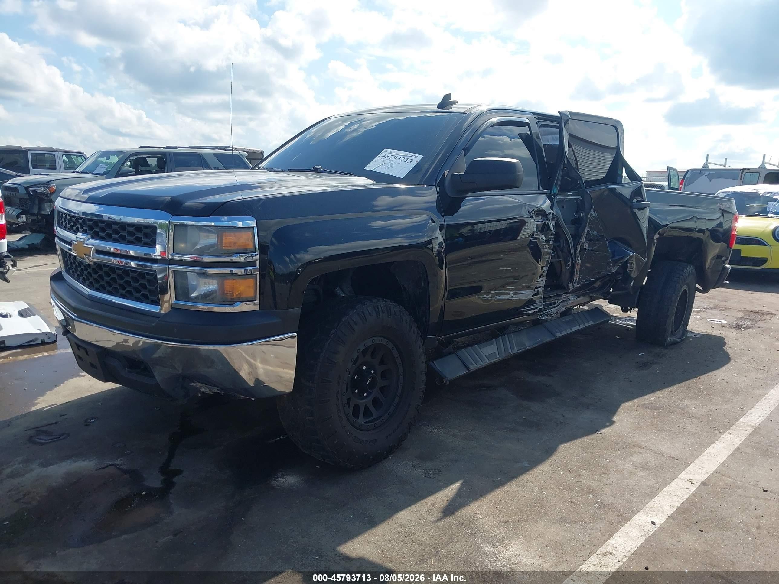 2015 Chevrolet Silverado 1500 Ls Black vin: 3GCUKPEC3FG455551