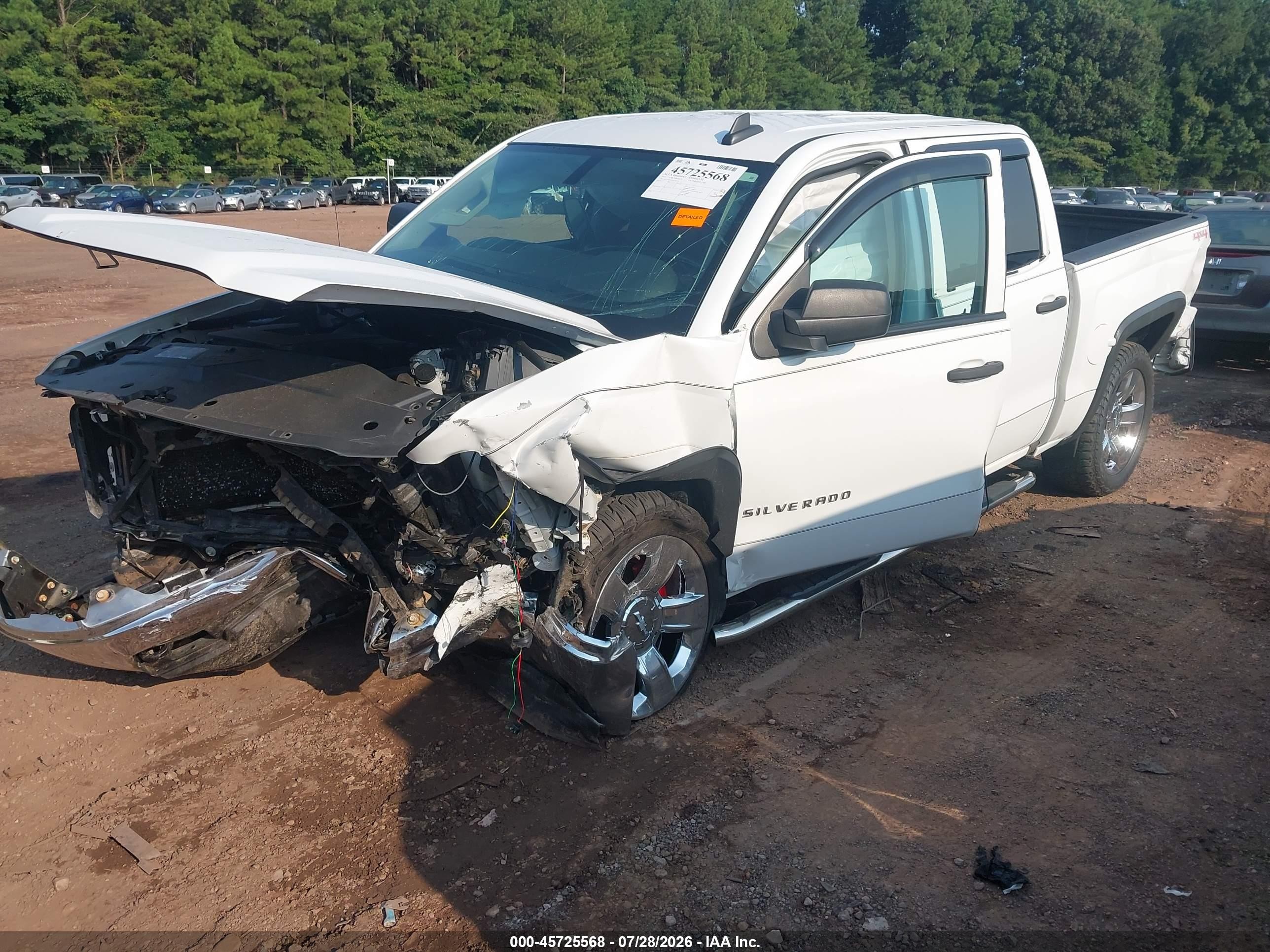 2015 Chevrolet Silverado 1500 Ls Белый vin: 3GCUKPEC4FG166310