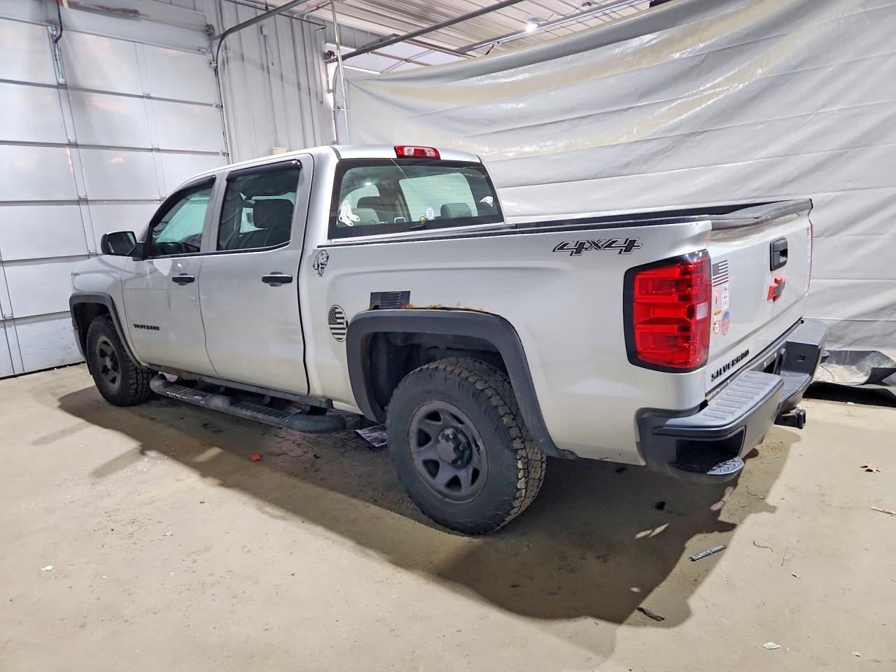 2014 Chevrolet Silverado K1500 Silver vin: 3GCUKPEC5EG346507