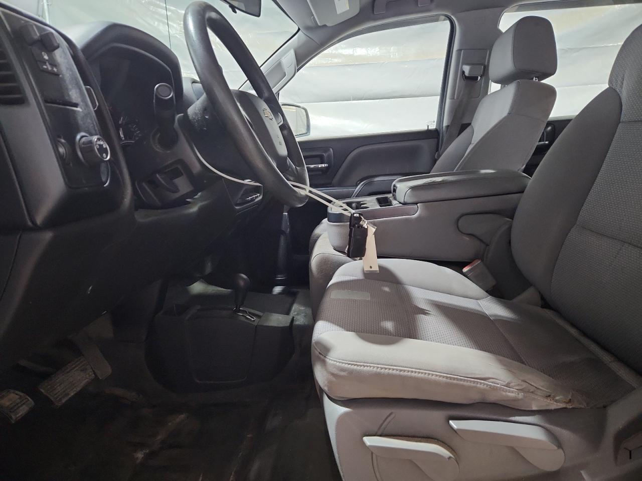 2014 Chevrolet Silverado K1500 Silver vin: 3GCUKPEC5EG346507 Damage: Left Front Seat Cushion, Torn, 5 To 6 Inches