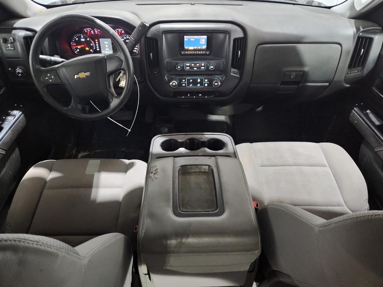 2014 Chevrolet Silverado K1500 Silver vin: 3GCUKPEC5EG346507 Damage: Console Cover, Torn, 6 To 7 Inches