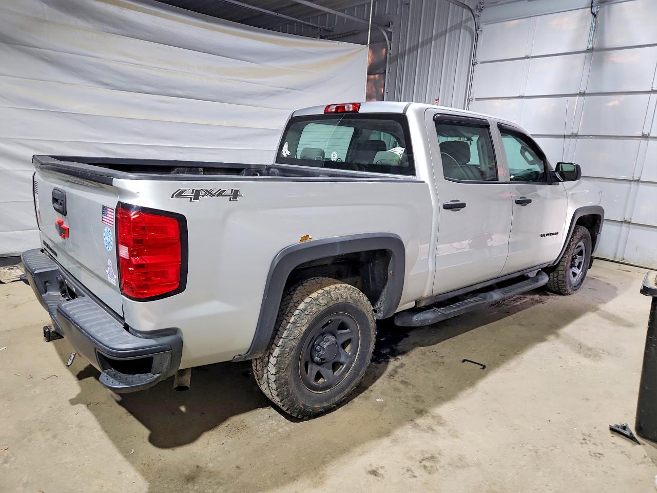 2014 Chevrolet Silverado K1500 Silver vin: 3GCUKPEC5EG346507