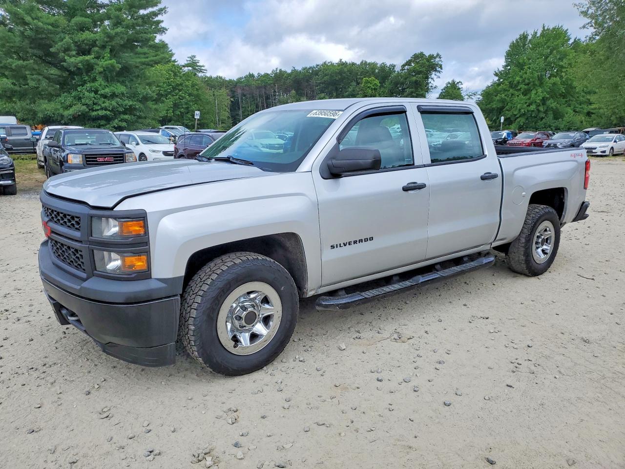 2014 Chevrolet Silverado K1500 Silver vin: 3GCUKPEC5EG346507
