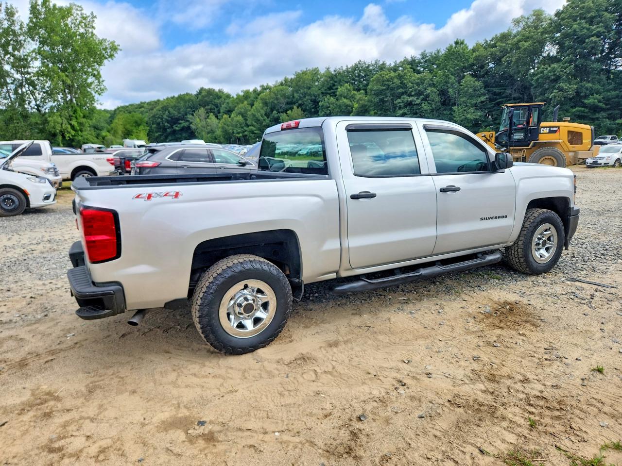 2014 Chevrolet Silverado K1500 Silver vin: 3GCUKPEC5EG346507