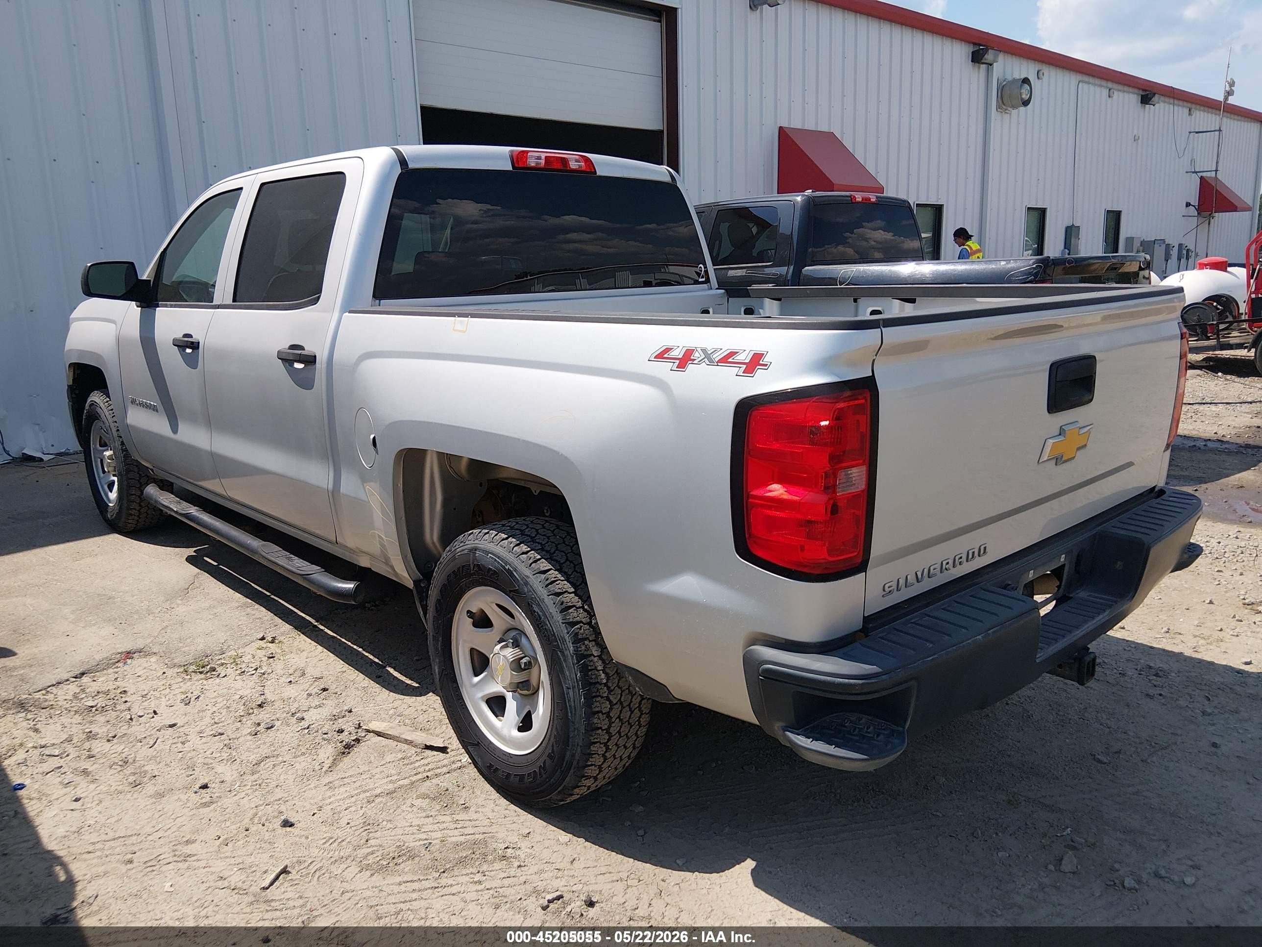 2015 Chevrolet Silverado 1500 Wt Silver vin: 3GCUKPEC5FG409381