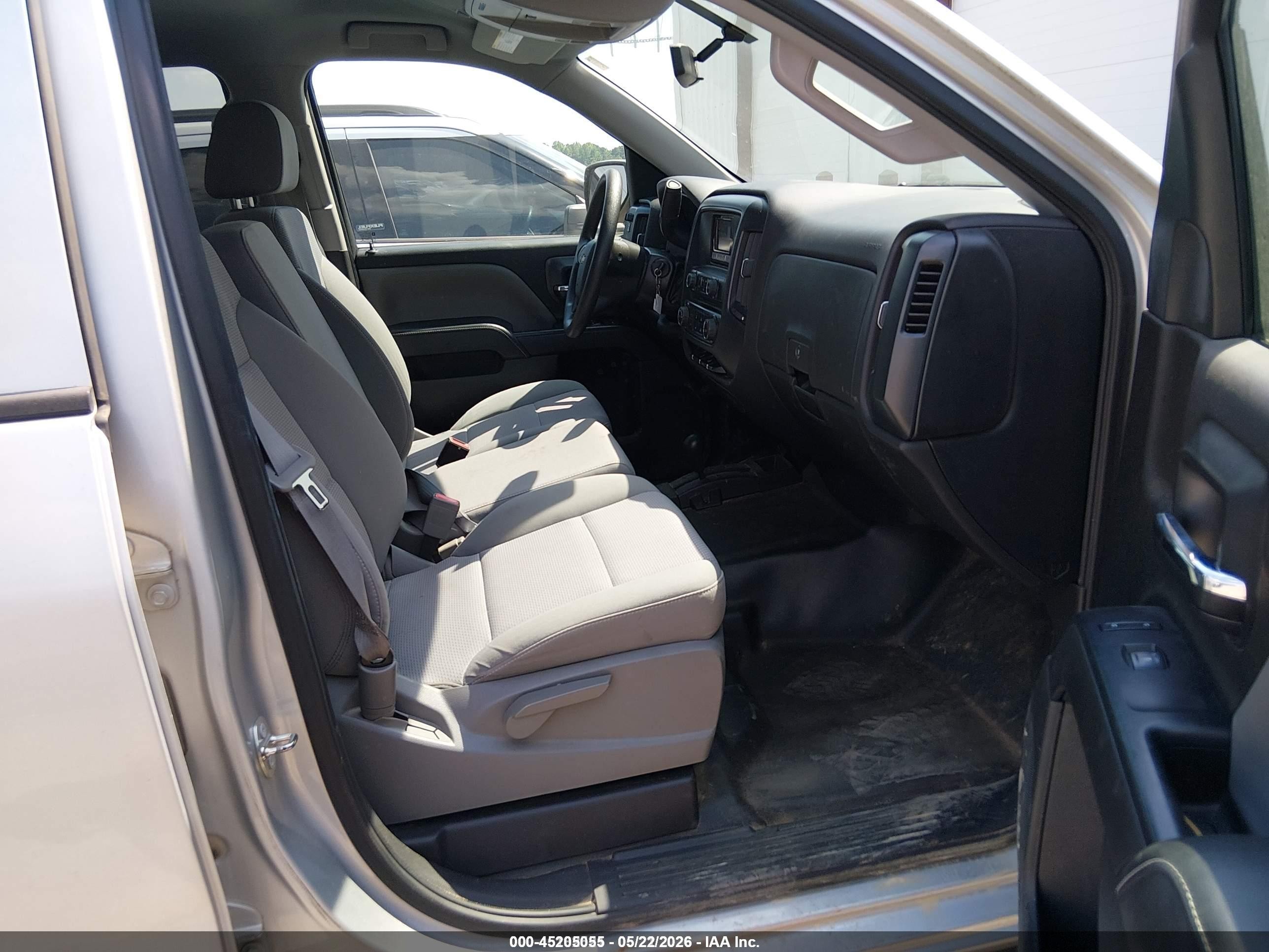 2015 Chevrolet Silverado 1500 Wt Silver vin: 3GCUKPEC5FG409381
