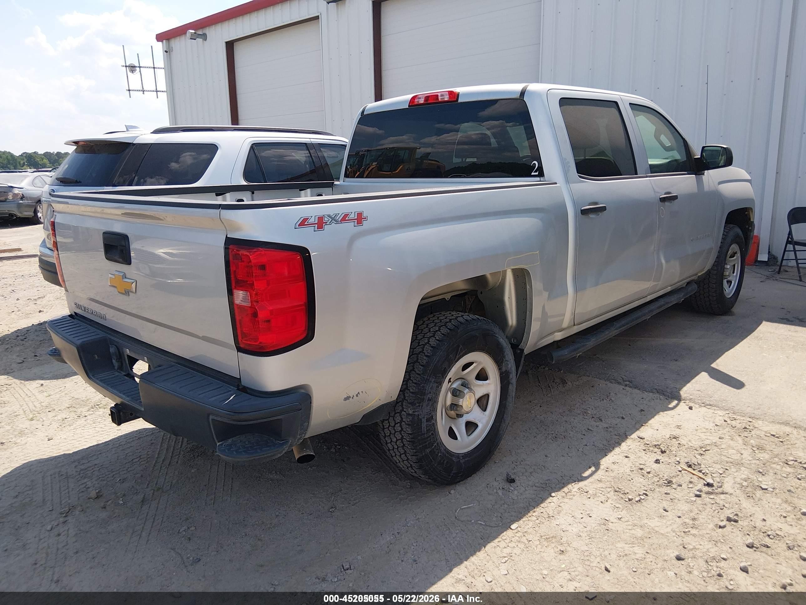 2015 Chevrolet Silverado 1500 Wt Silver vin: 3GCUKPEC5FG409381