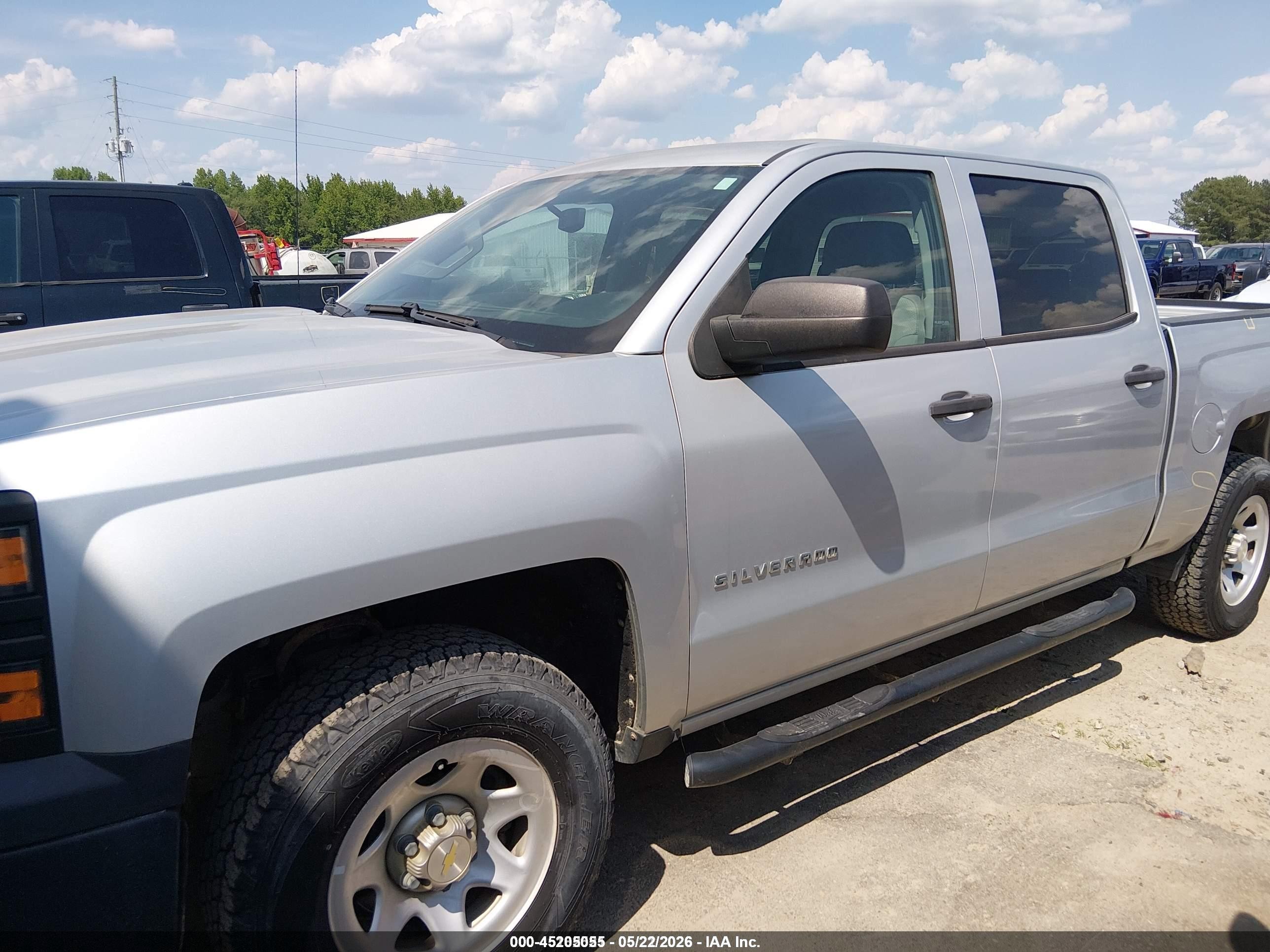 2015 Chevrolet Silverado 1500 Wt Silver vin: 3GCUKPEC5FG409381