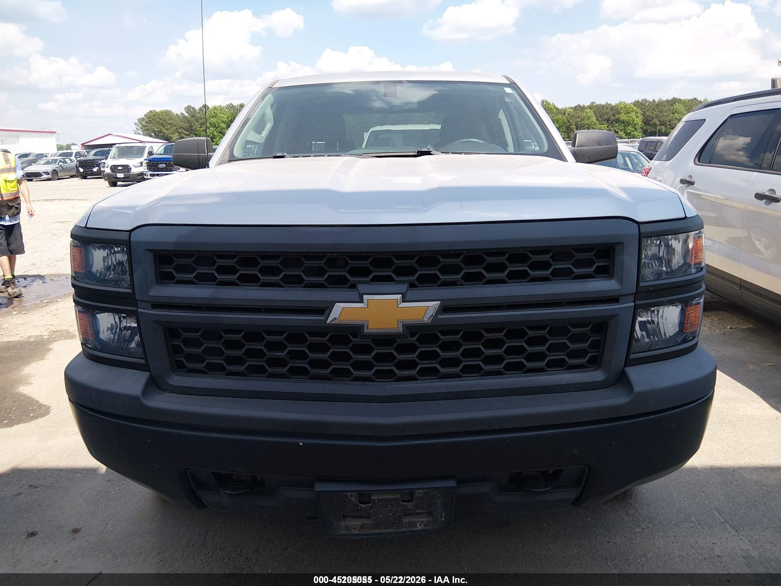 2015 Chevrolet Silverado 1500 Wt Silver vin: 3GCUKPEC5FG409381