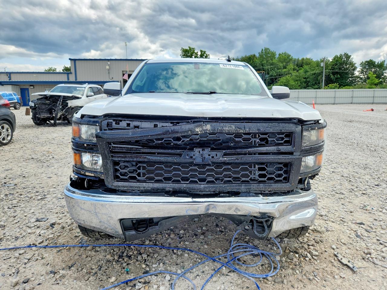 2015 Chevrolet Silverado K1500 White vin: 3GCUKPEC6FG421894