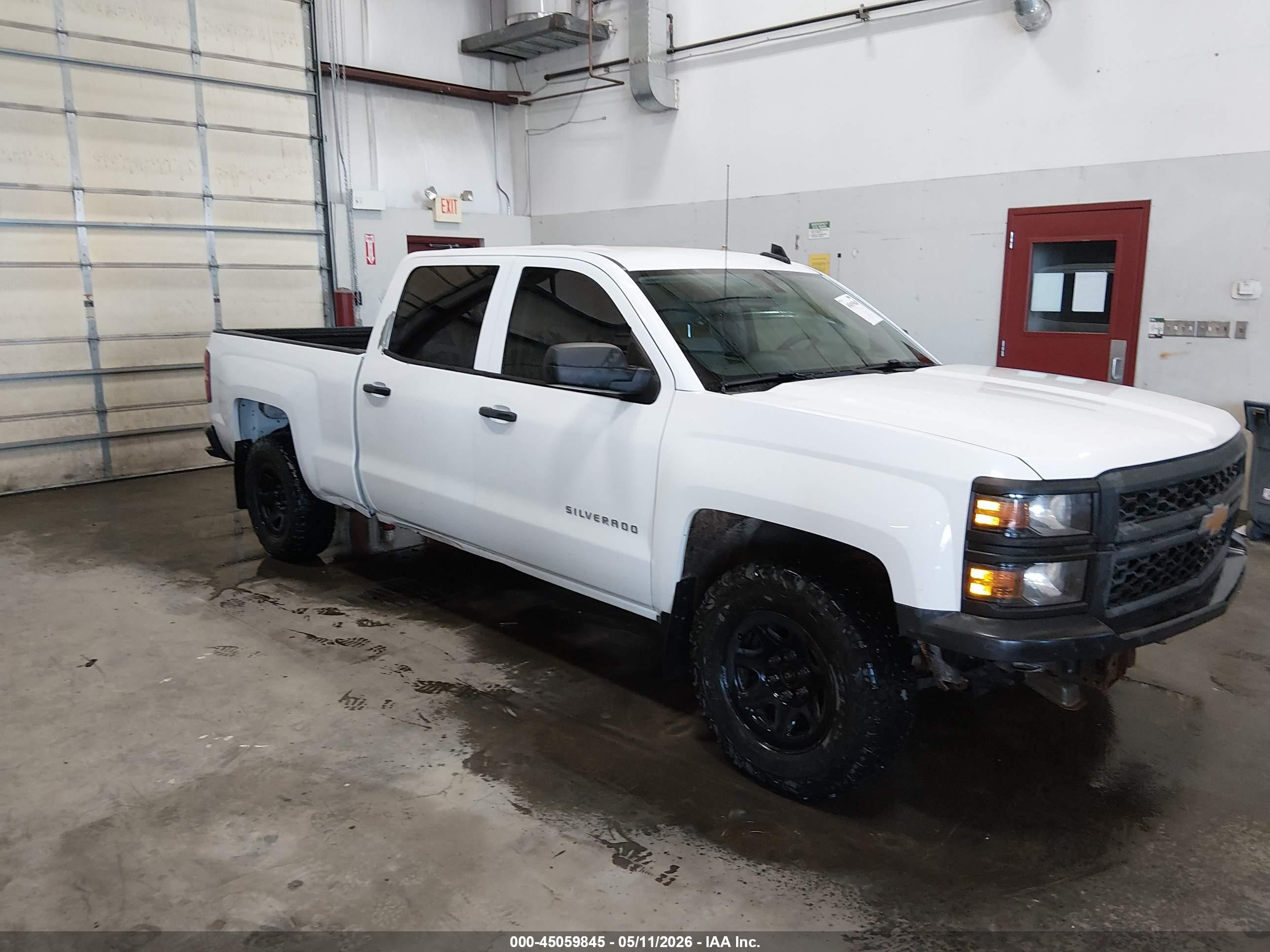 2015 Chevrolet Silverado 1500 Wt White vin: 3GCUKPEC6FG450991