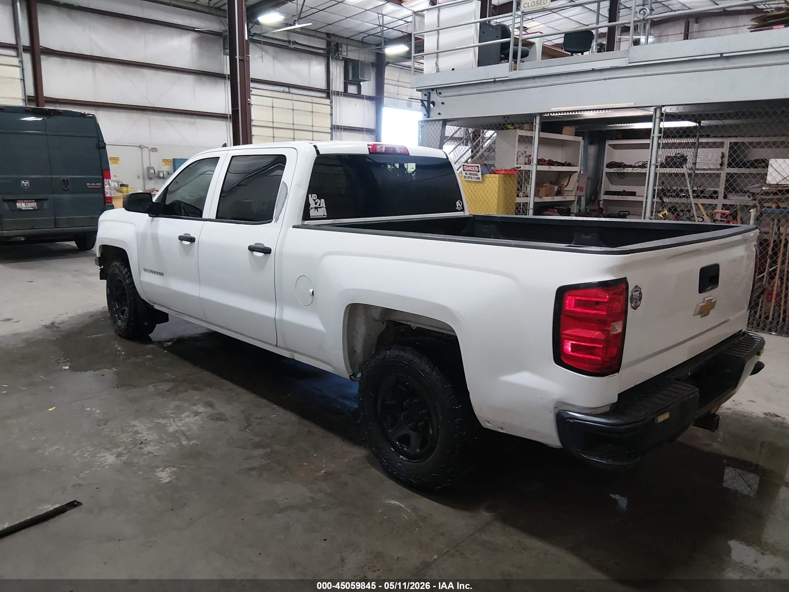 2015 Chevrolet Silverado 1500 Wt White vin: 3GCUKPEC6FG450991