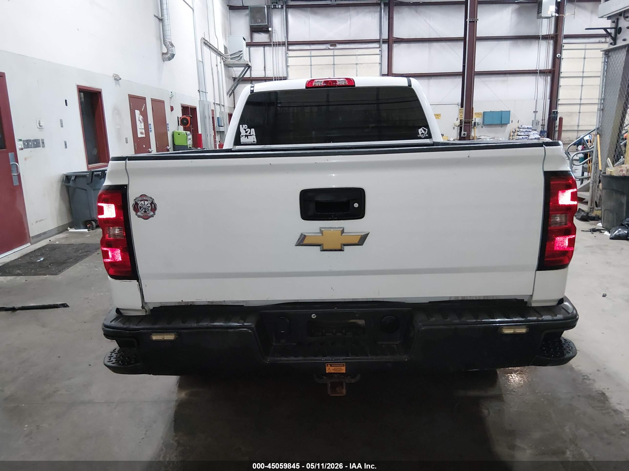 2015 Chevrolet Silverado 1500 Wt White vin: 3GCUKPEC6FG450991