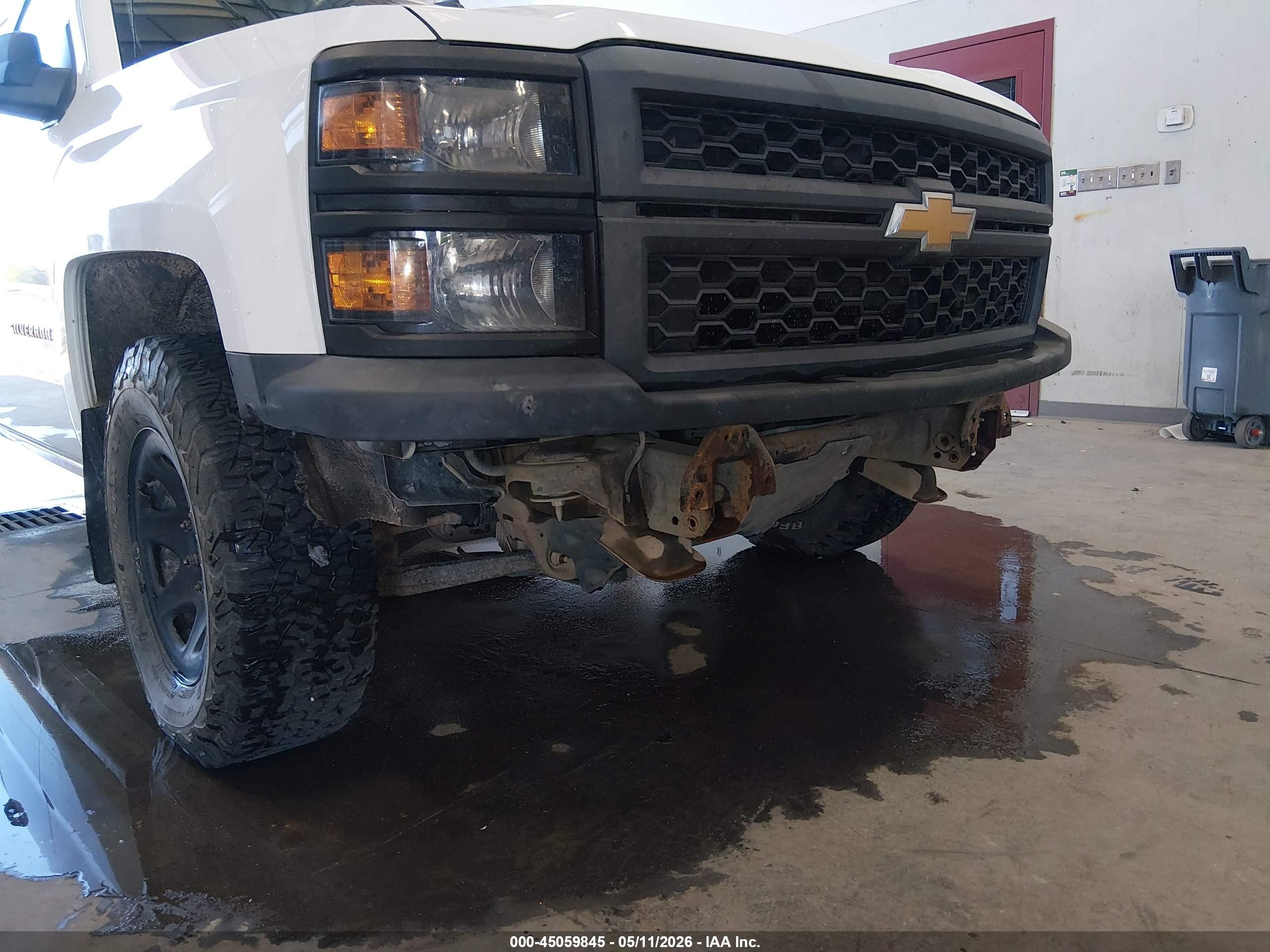 2015 Chevrolet Silverado 1500 Wt White vin: 3GCUKPEC6FG450991