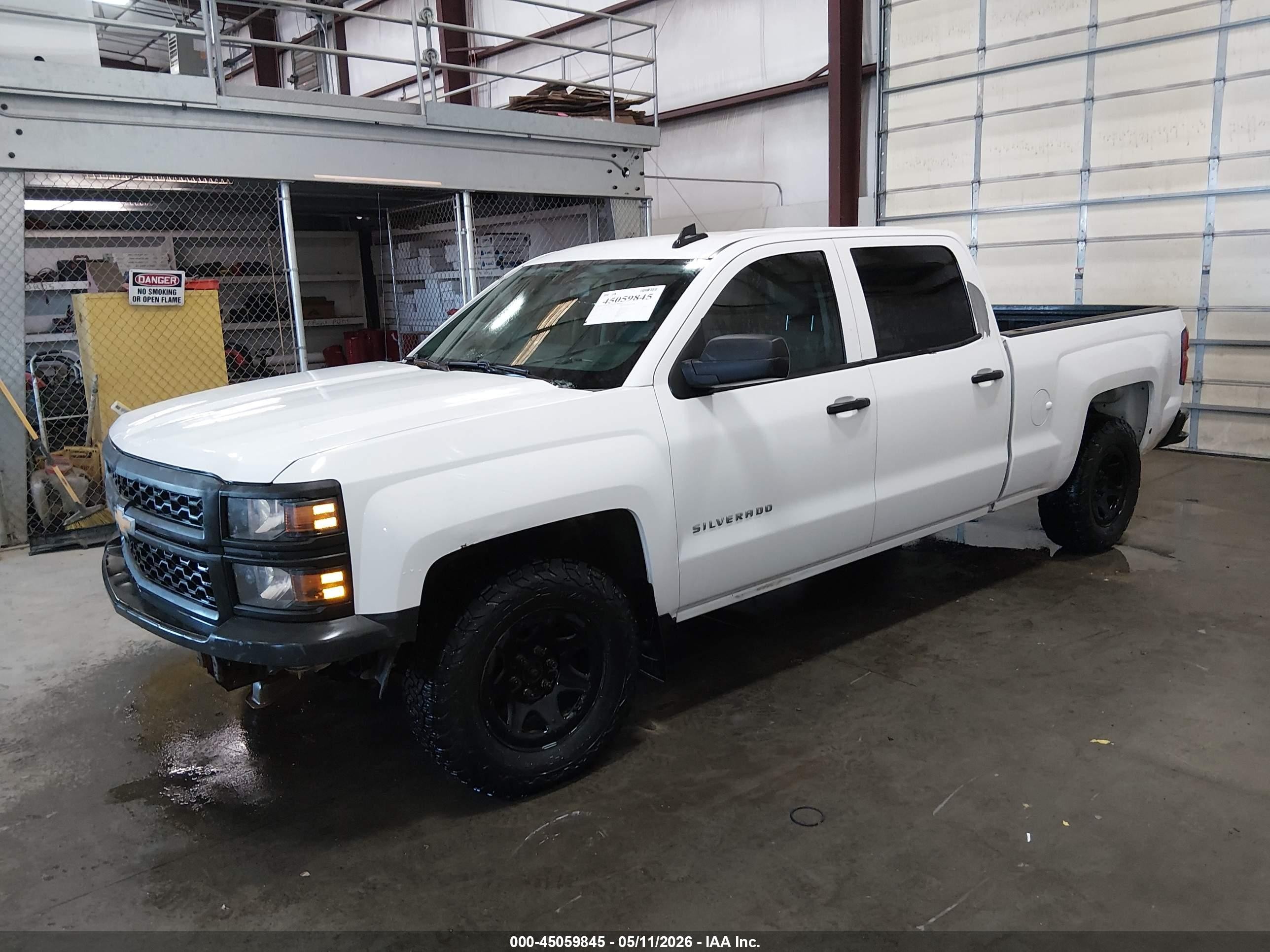 2015 Chevrolet Silverado 1500 Wt White vin: 3GCUKPEC6FG450991