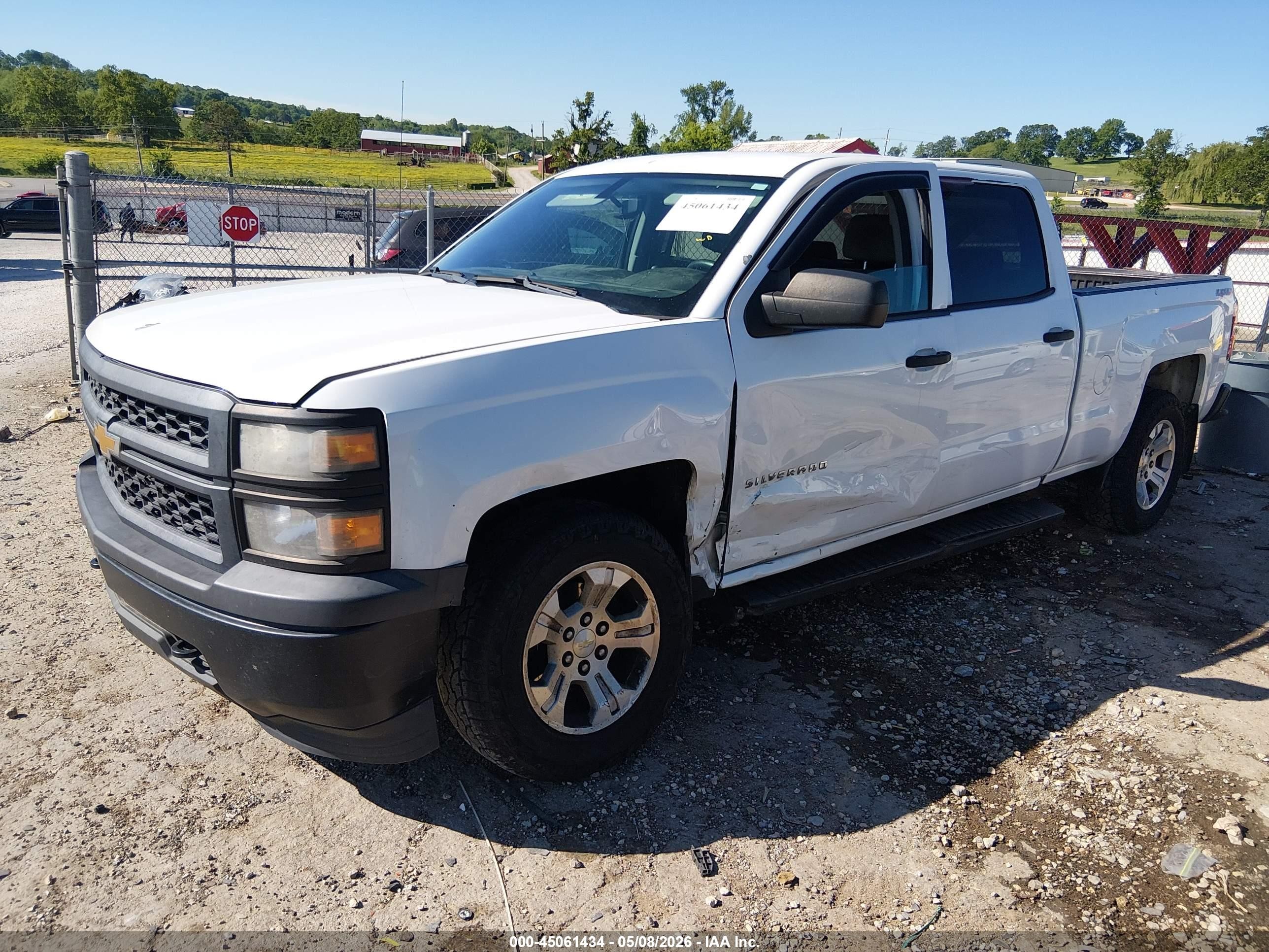 2015 Chevrolet Silverado 1500 Wt White vin: 3GCUKPEC7FG254235