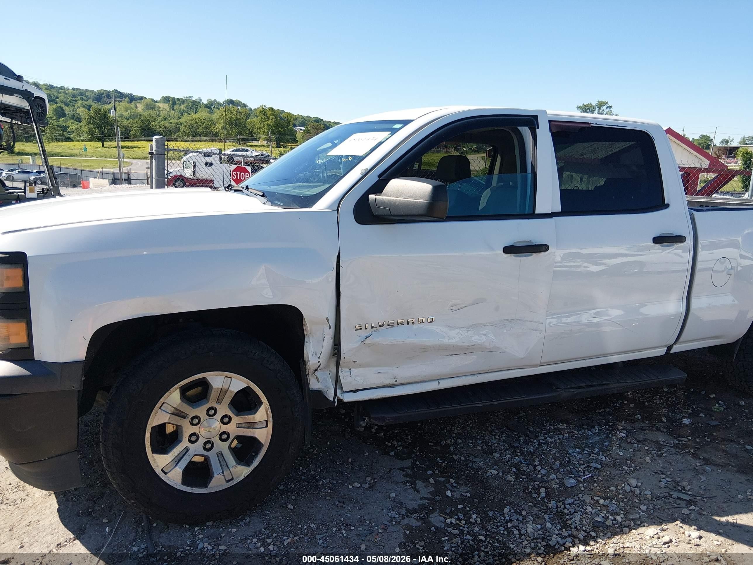 2015 Chevrolet Silverado 1500 Wt White vin: 3GCUKPEC7FG254235