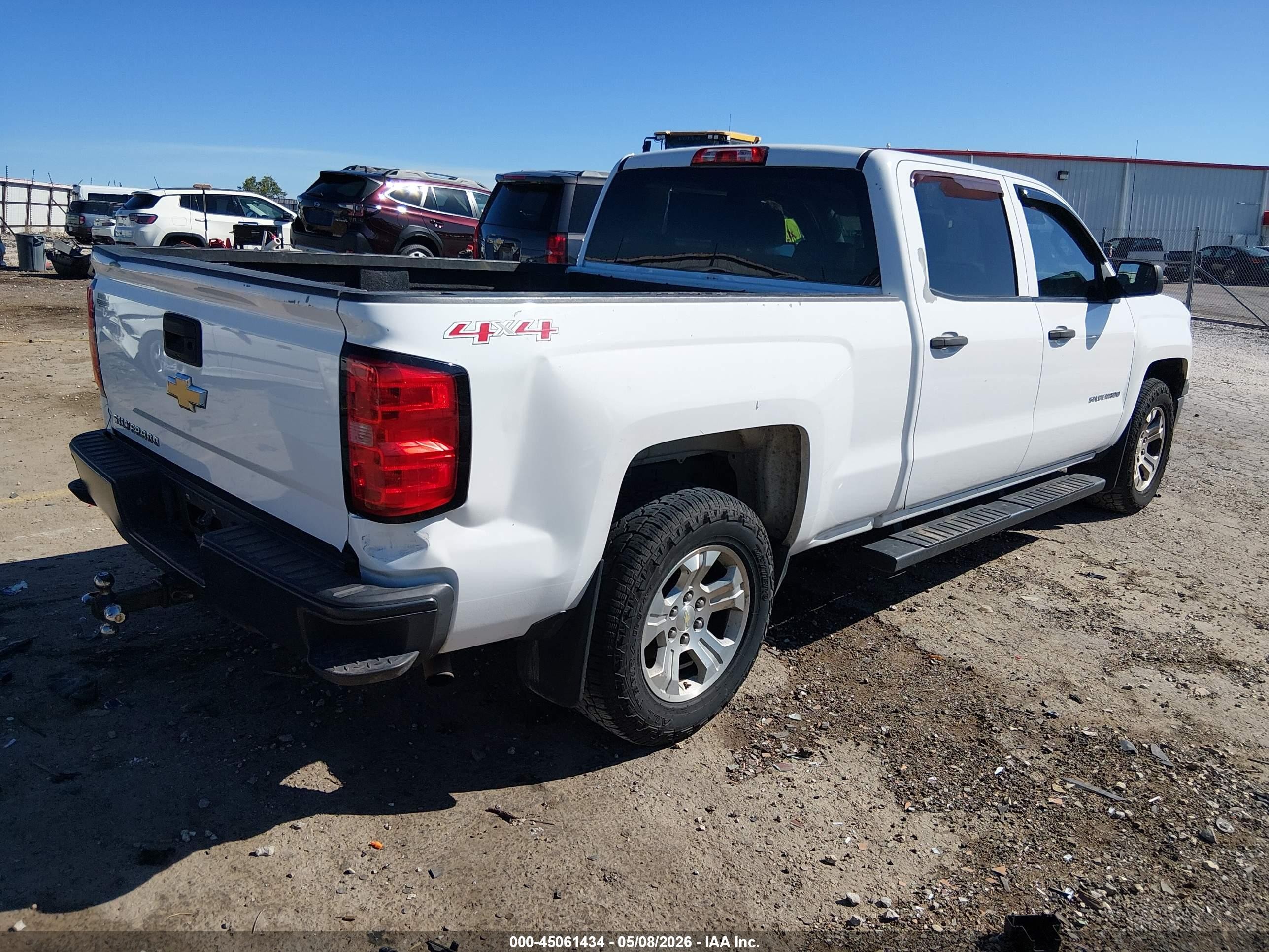 2015 Chevrolet Silverado 1500 Wt White vin: 3GCUKPEC7FG254235