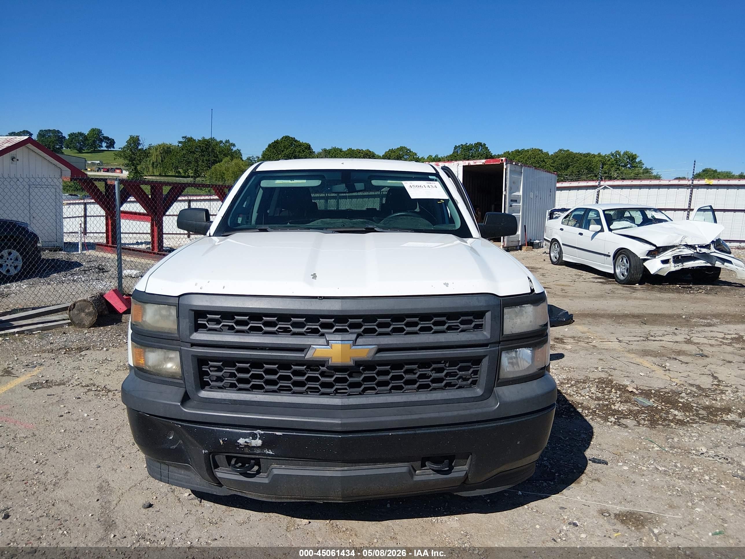 2015 Chevrolet Silverado 1500 Wt White vin: 3GCUKPEC7FG254235