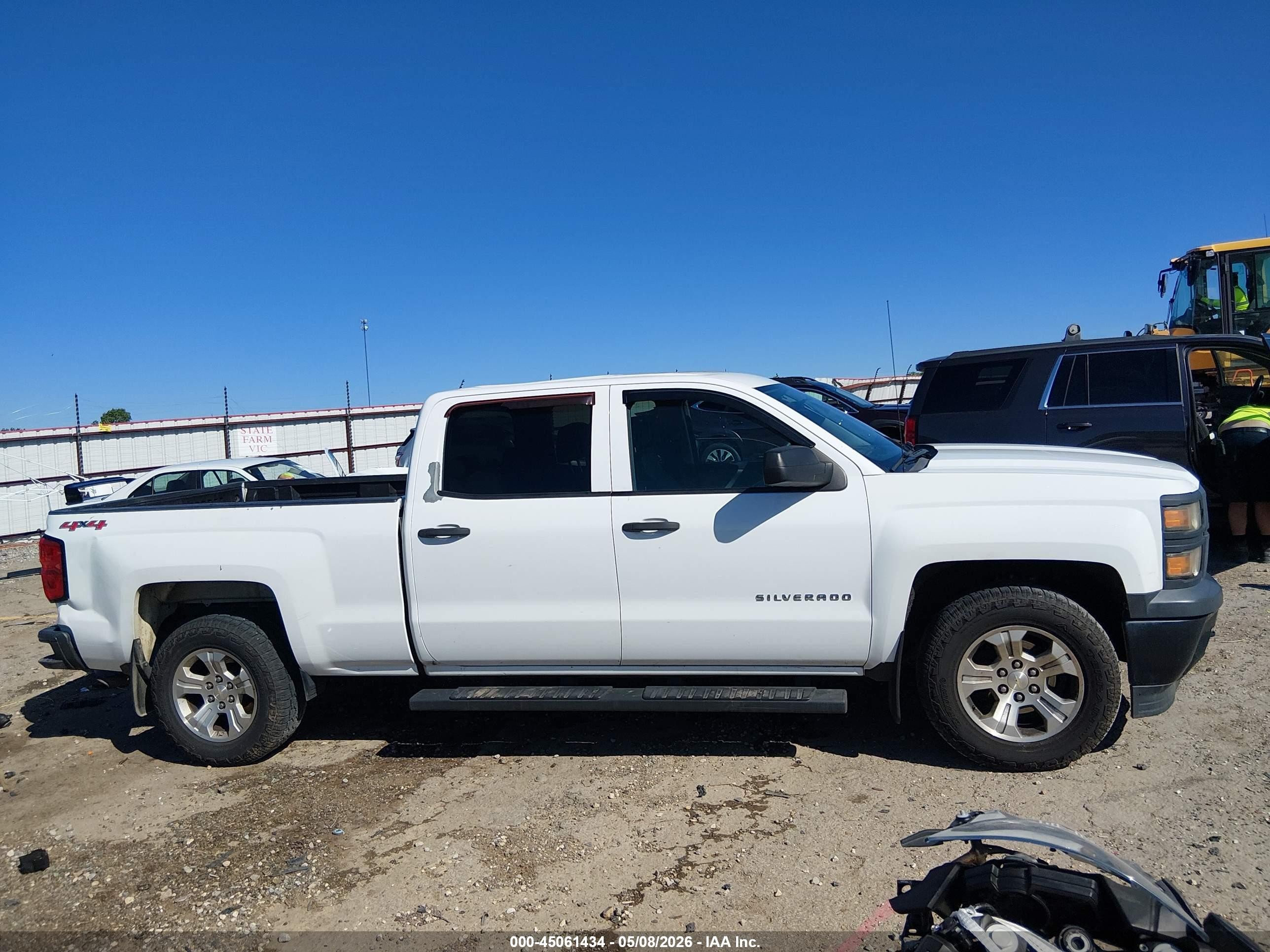 2015 Chevrolet Silverado 1500 Wt White vin: 3GCUKPEC7FG254235