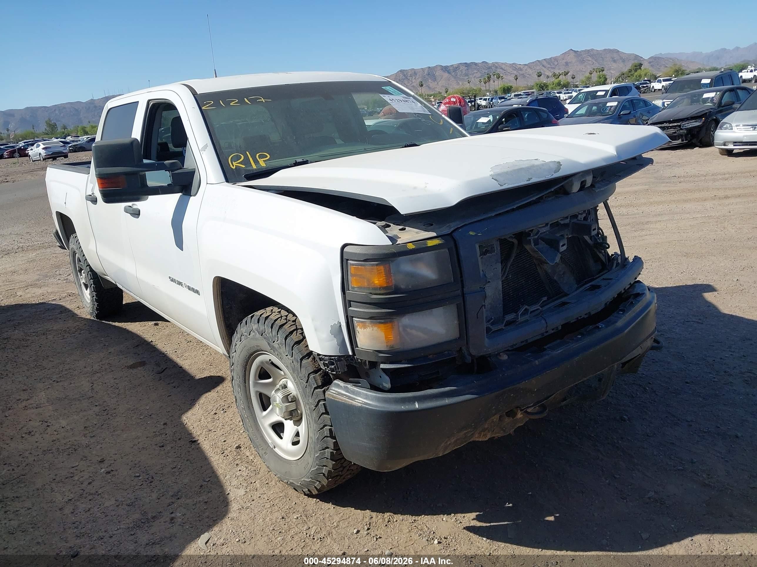 2015 Chevrolet Silverado 1500 Wt Белый vin: 3GCUKPEC8FG195972