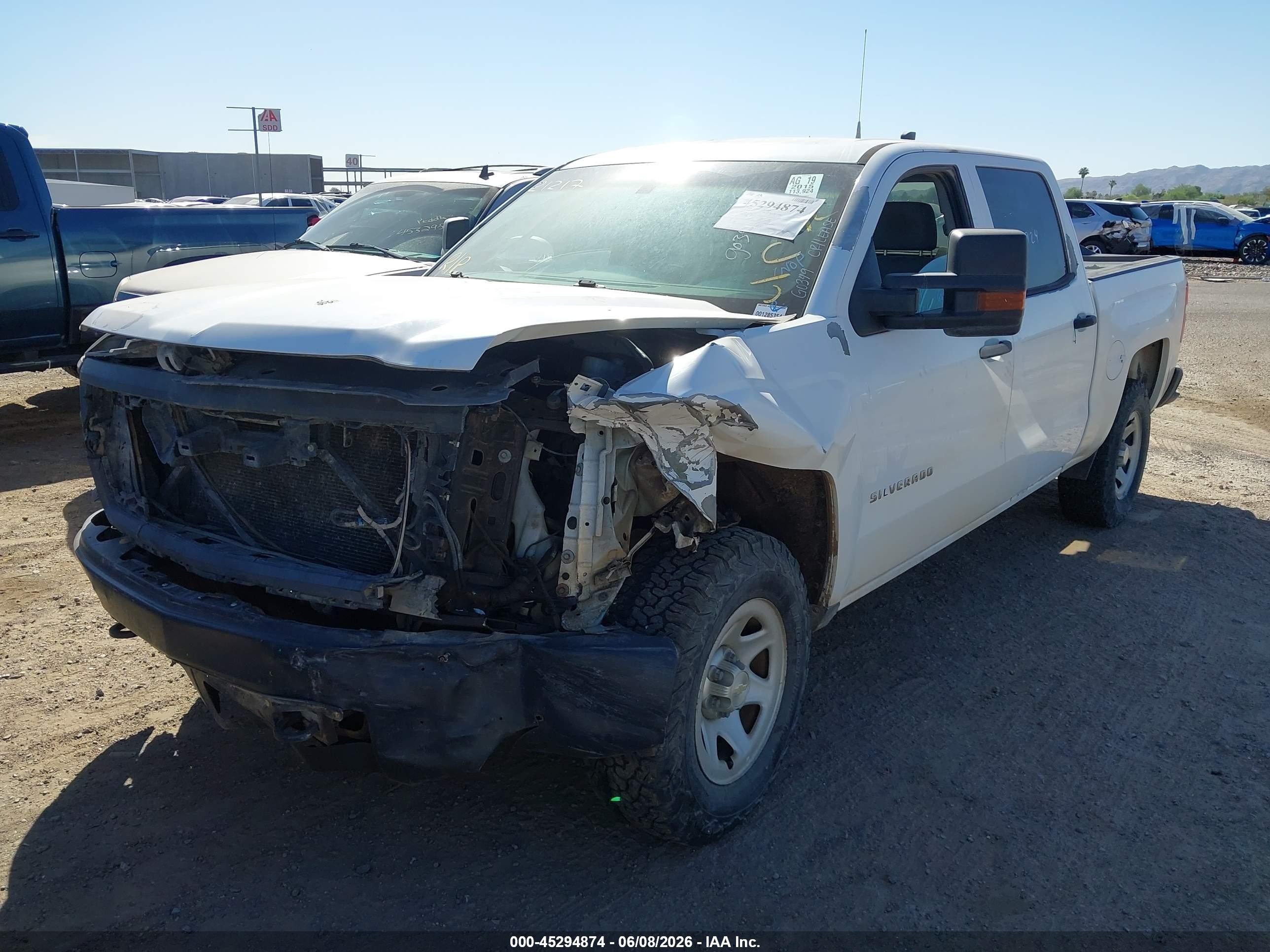 2015 Chevrolet Silverado 1500 Wt Белый vin: 3GCUKPEC8FG195972