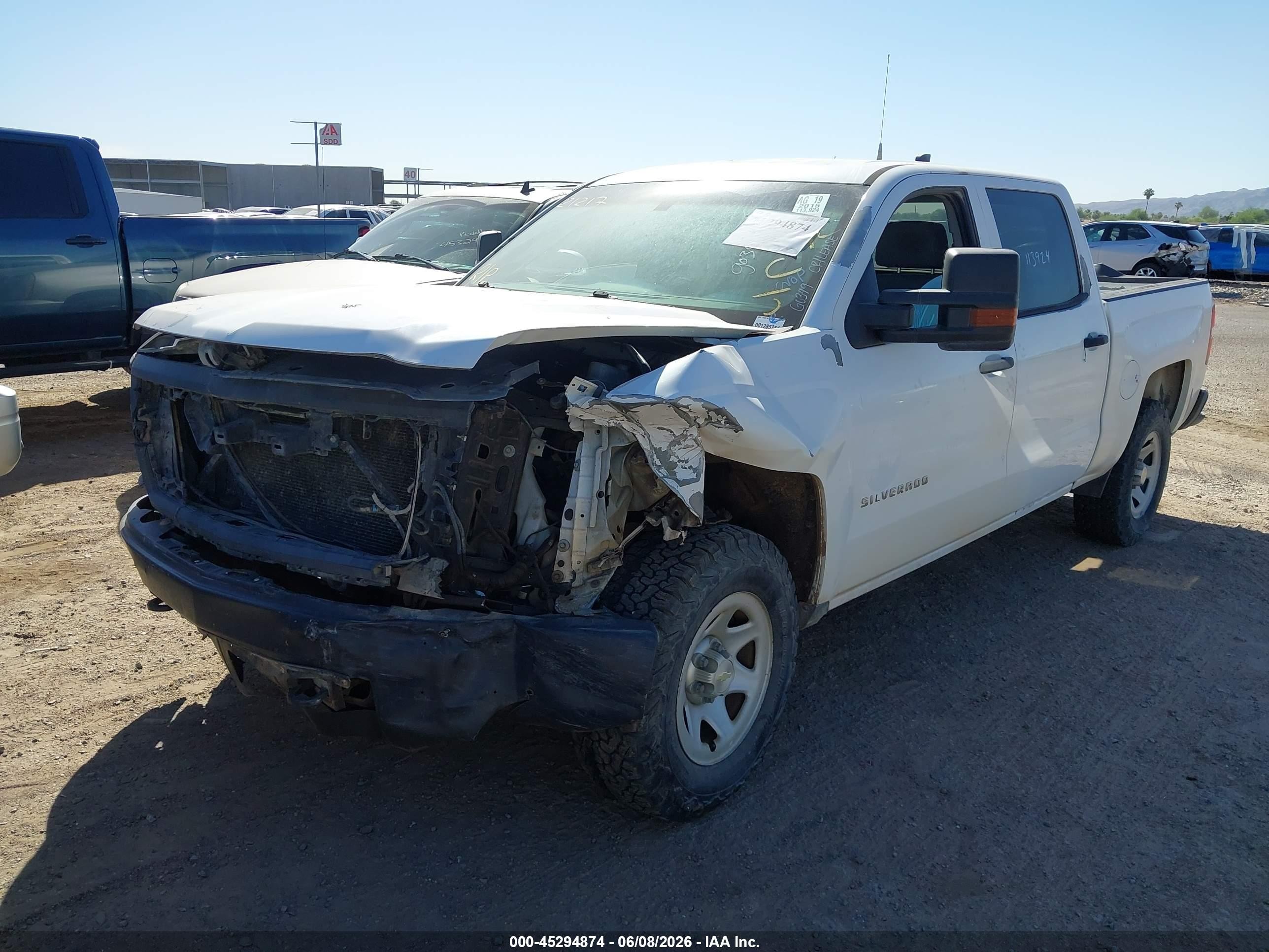 2015 Chevrolet Silverado 1500 Wt Белый vin: 3GCUKPEC8FG195972