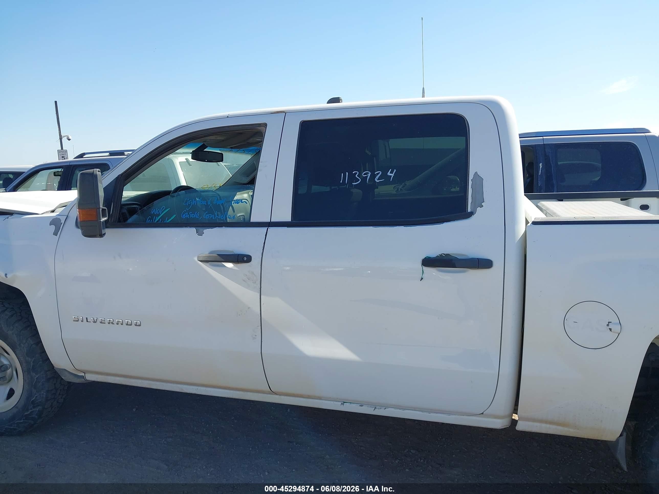 2015 Chevrolet Silverado 1500 Wt Белый vin: 3GCUKPEC8FG195972
