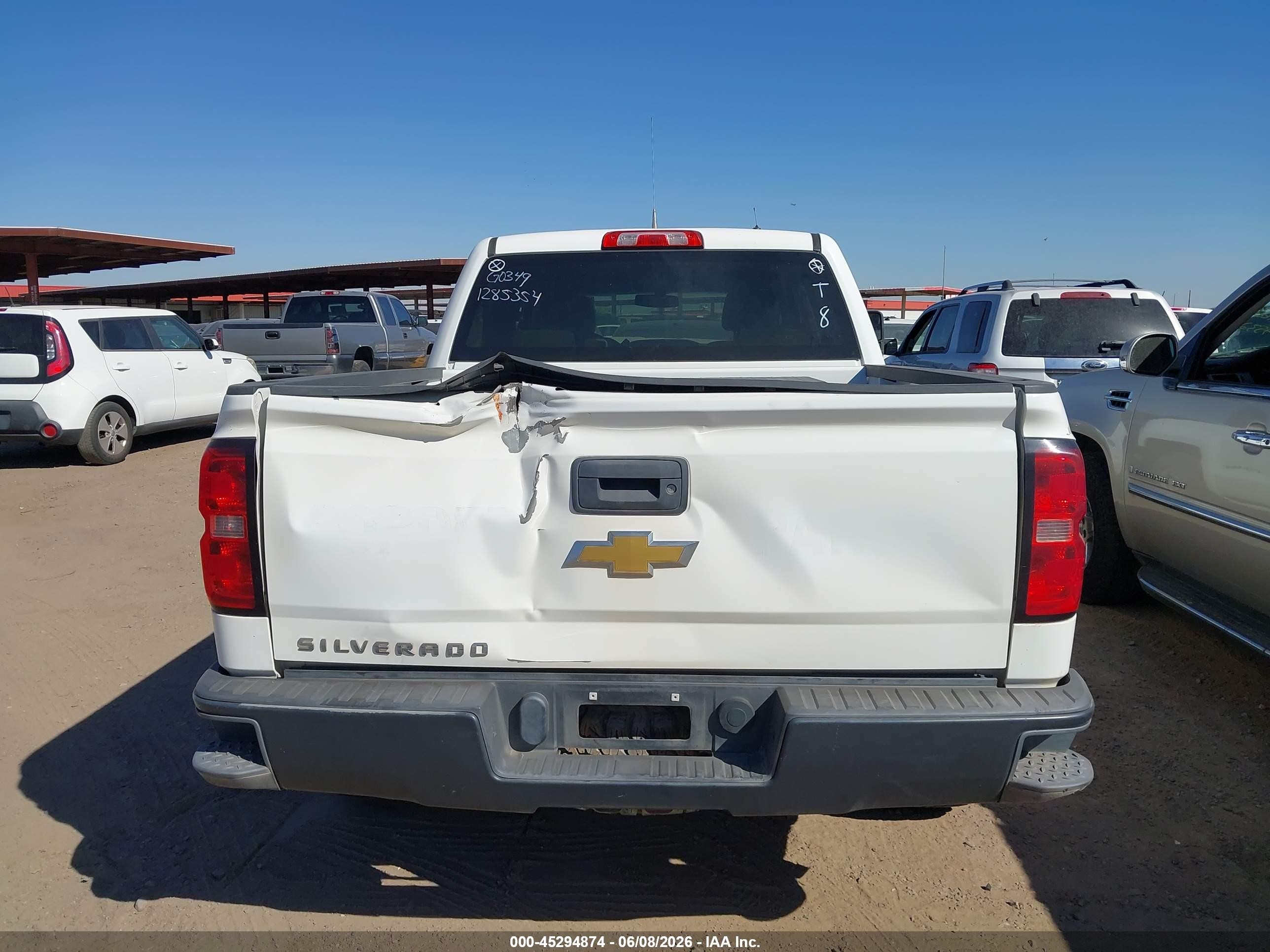 2015 Chevrolet Silverado 1500 Wt Белый vin: 3GCUKPEC8FG195972