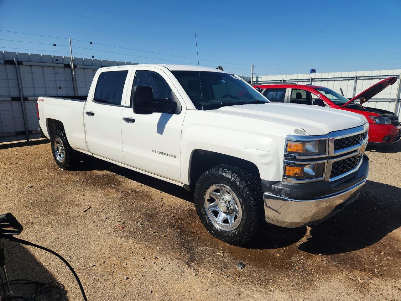 2014 Chevrolet Silverado K1500 White vin: 3GCUKPEC9EG423198