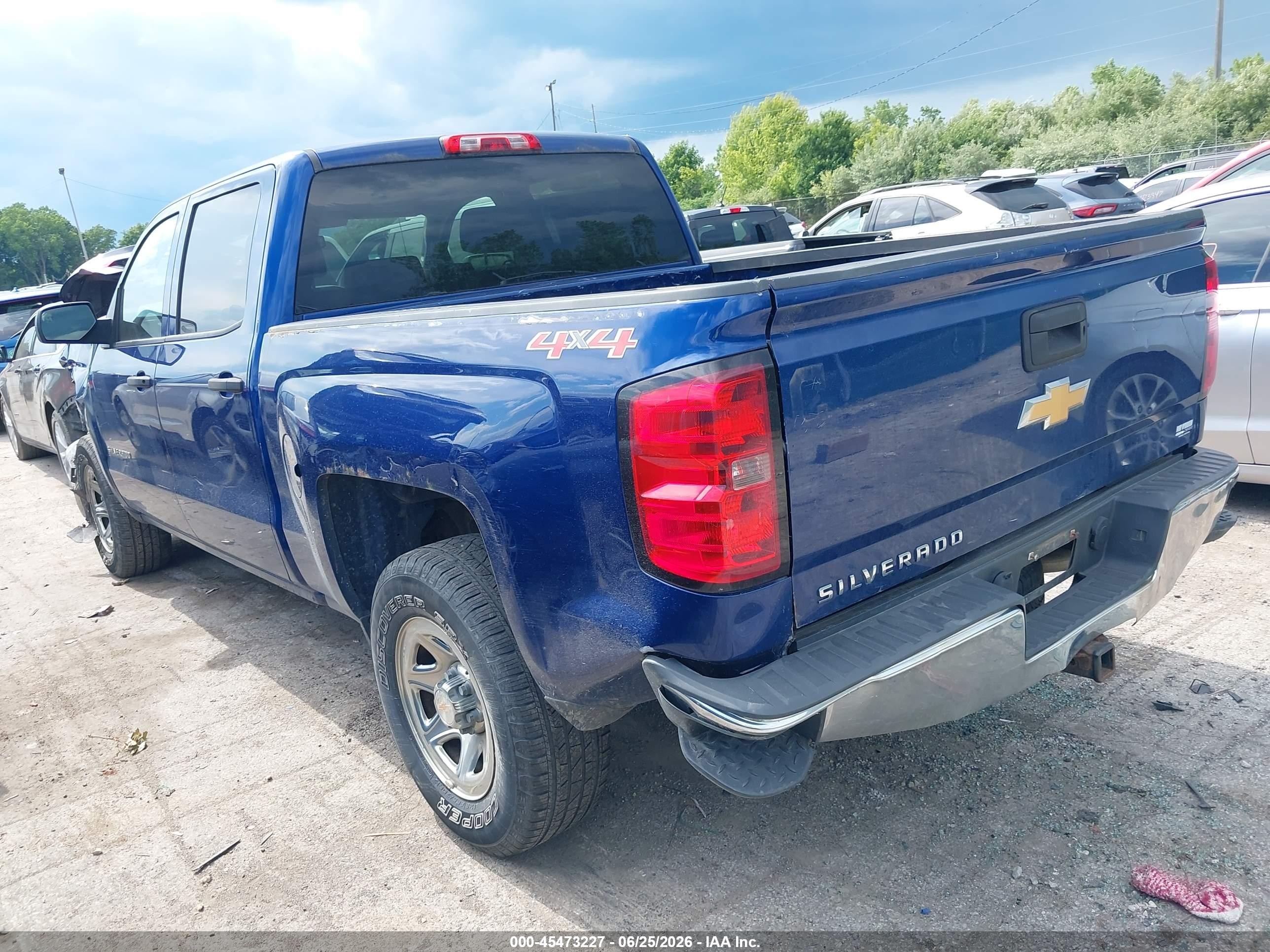 2014 Chevrolet Silverado 1500 Work Truck Синий vin: 3GCUKPEH0EG260811