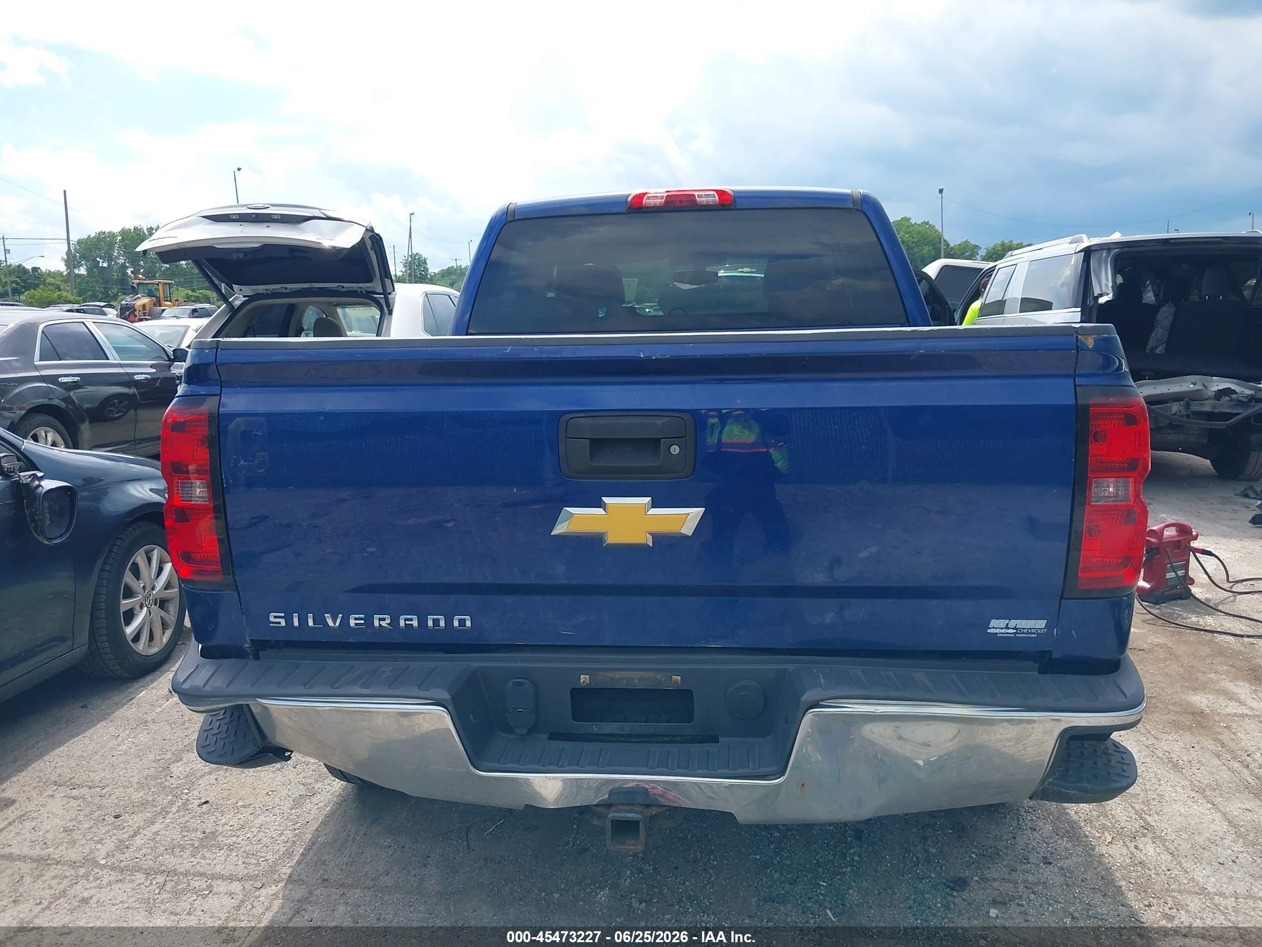 2014 Chevrolet Silverado 1500 Work Truck Синий vin: 3GCUKPEH0EG260811