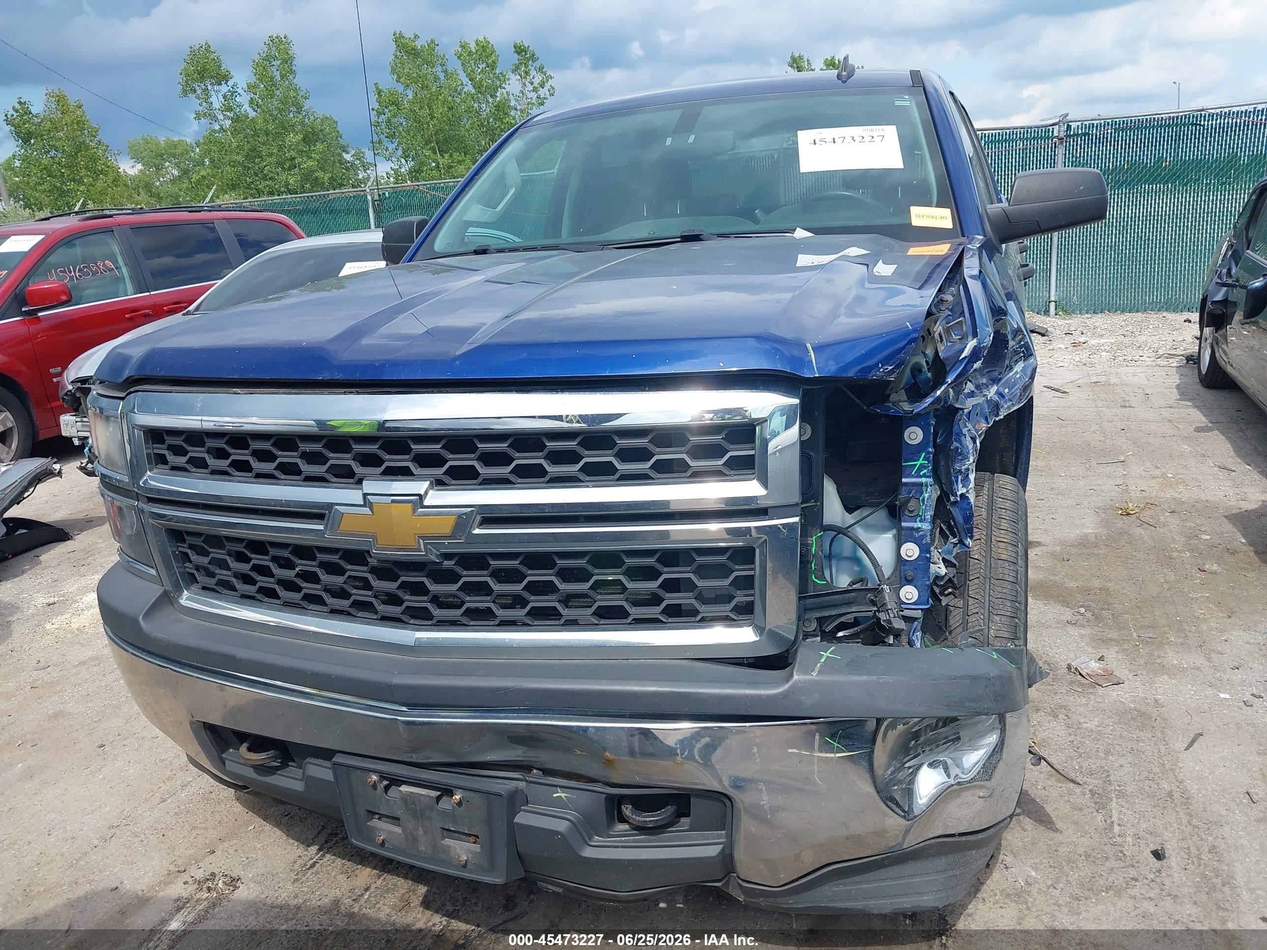 2014 Chevrolet Silverado 1500 Work Truck Синий vin: 3GCUKPEH0EG260811