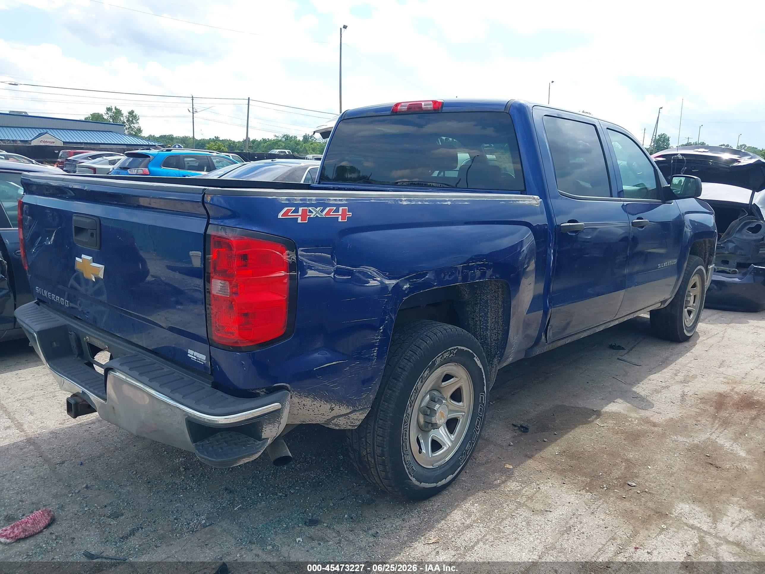 2014 Chevrolet Silverado 1500 Work Truck Синий vin: 3GCUKPEH0EG260811