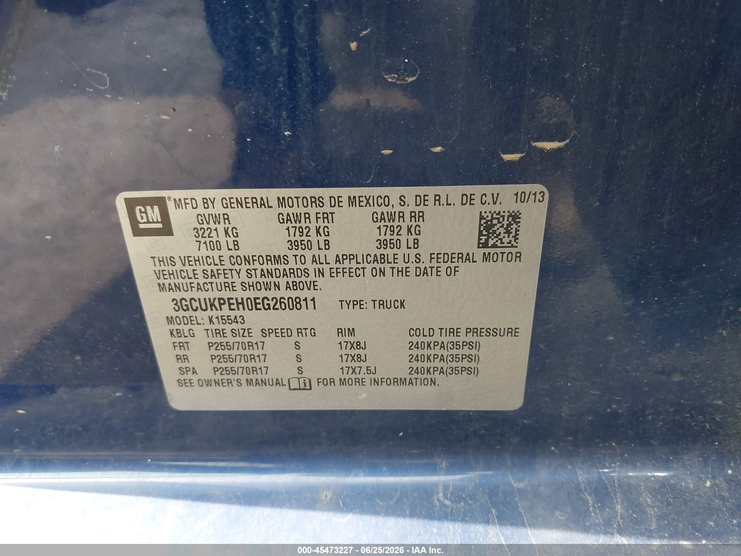 2014 Chevrolet Silverado 1500 Work Truck Синий vin: 3GCUKPEH0EG260811