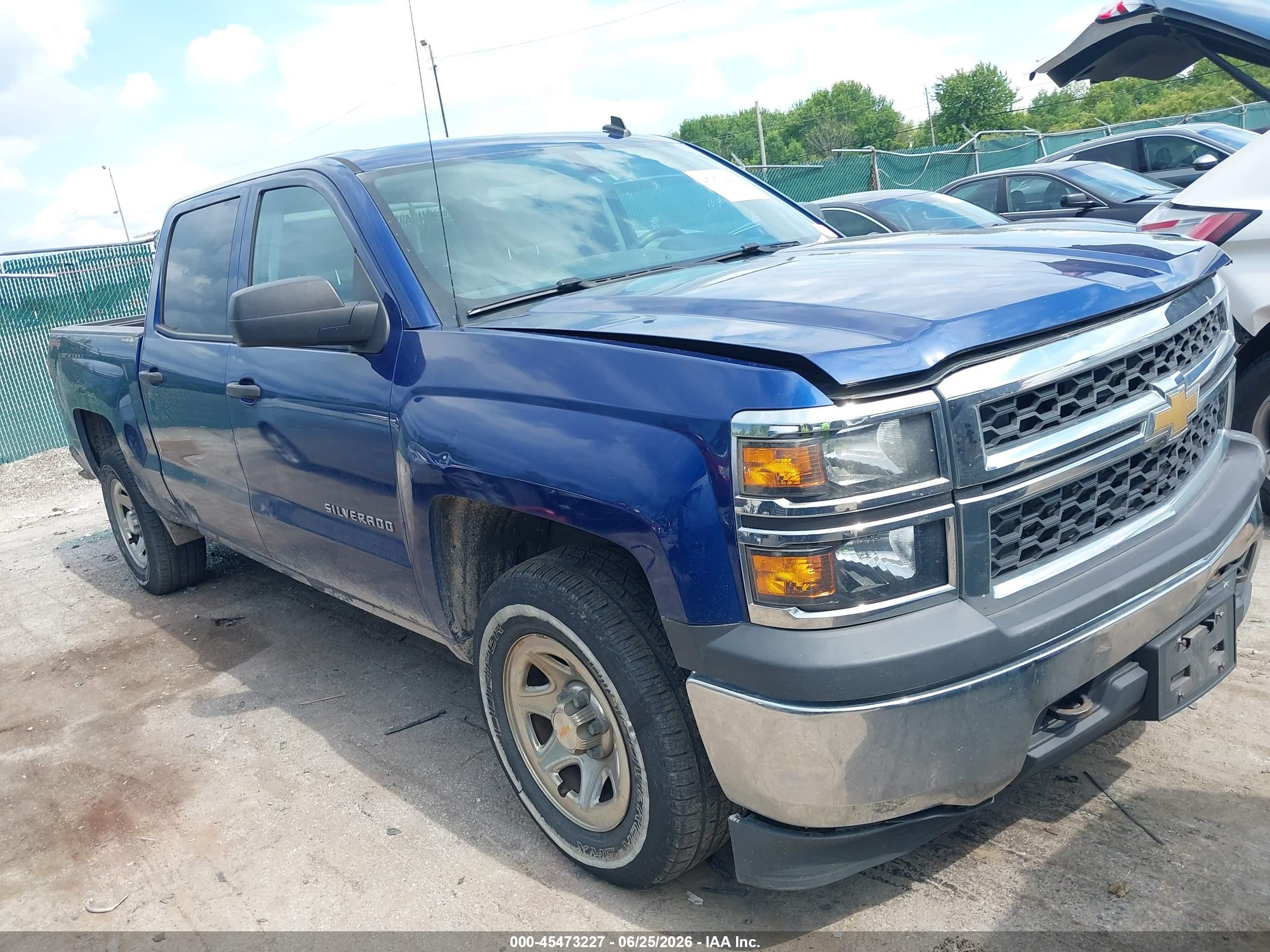 2014 Chevrolet Silverado 1500 Work Truck Синий vin: 3GCUKPEH0EG260811