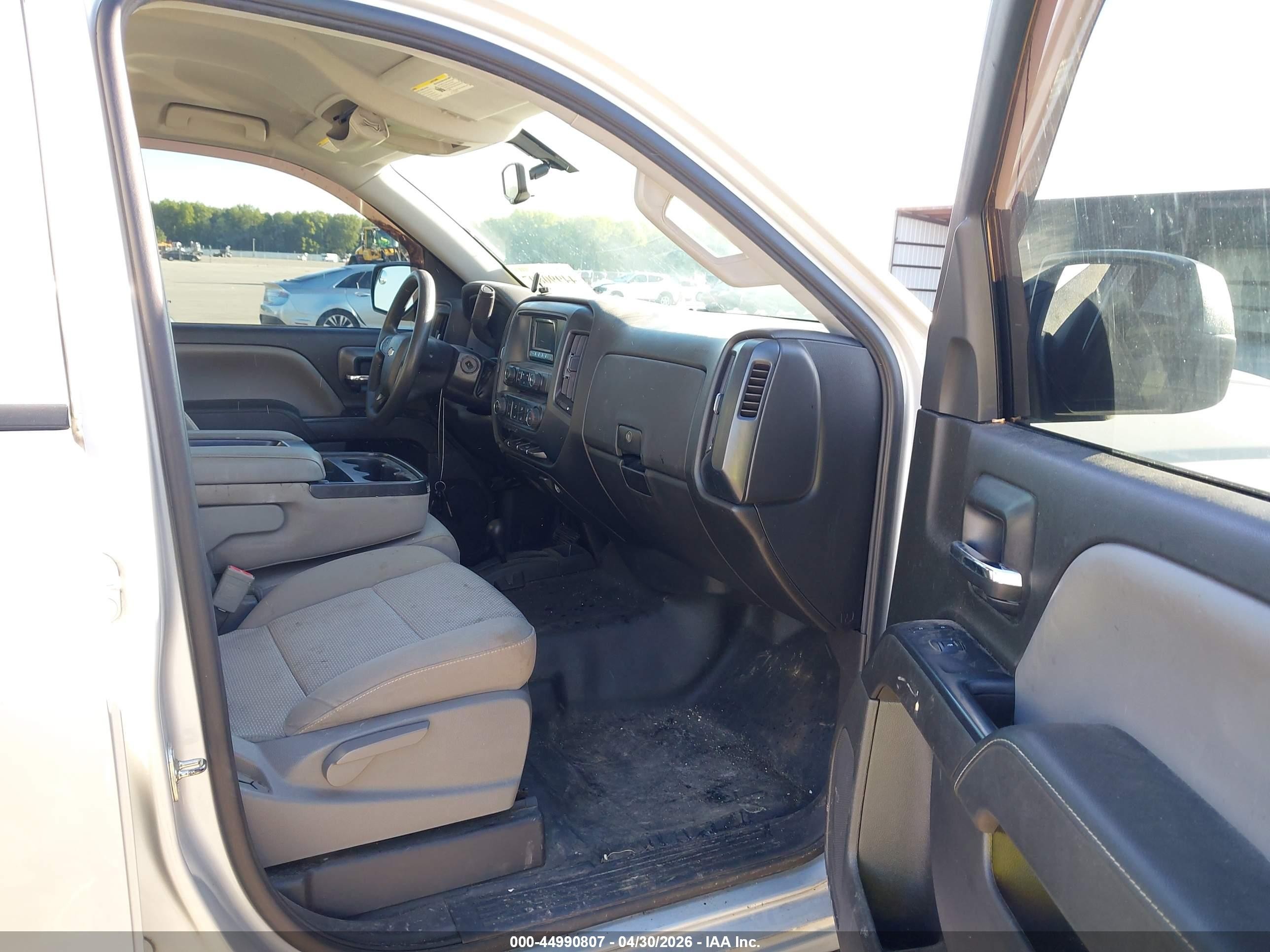 2015 Chevrolet Silverado 1500 Ls Silver vin: 3GCUKPEH1FG522630