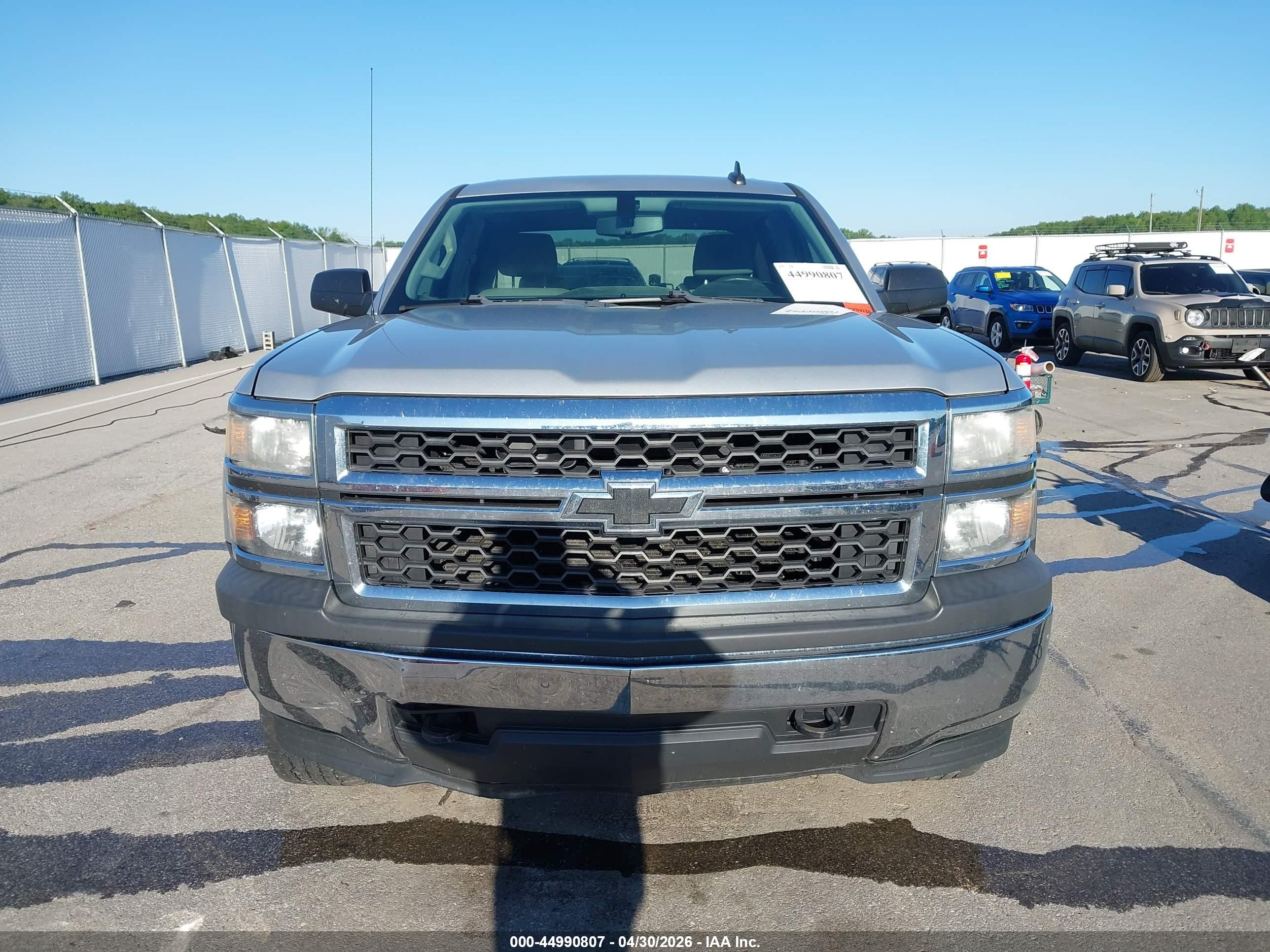 2015 Chevrolet Silverado 1500 Ls Silver vin: 3GCUKPEH1FG522630