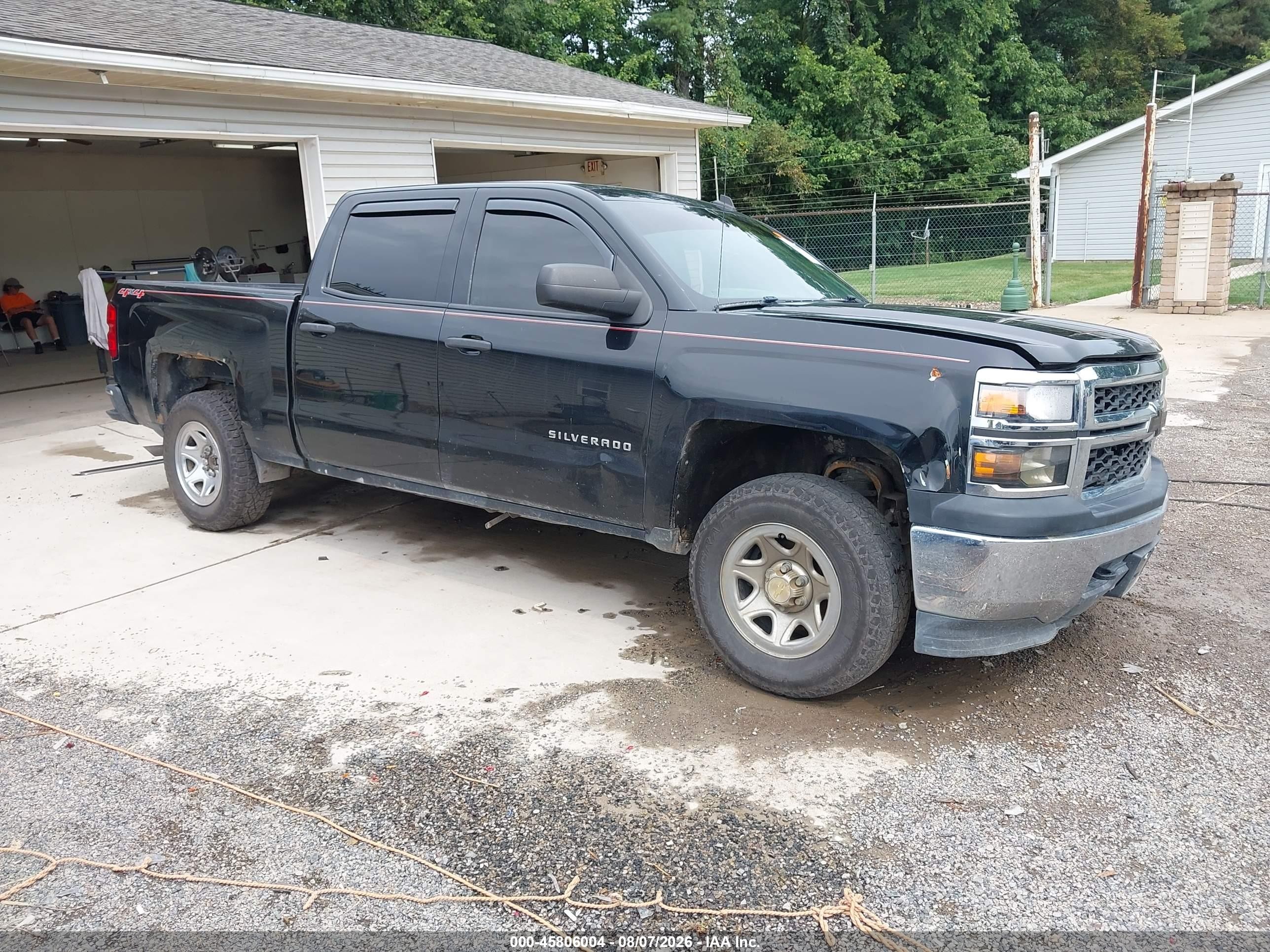 2014 Chevrolet Silverado 1500 Work Truck Black vin: 3GCUKPEH5EG311199