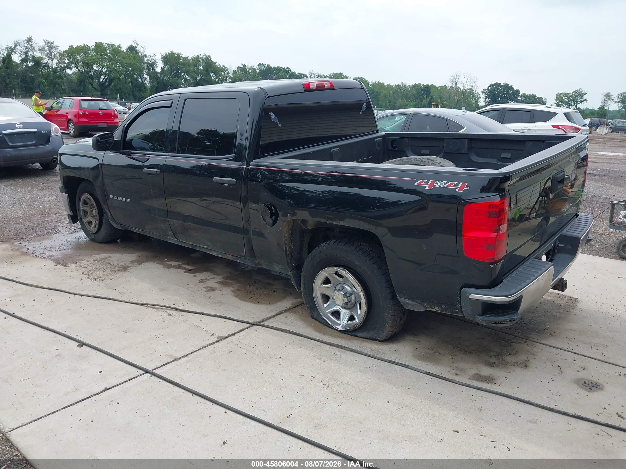 2014 Chevrolet Silverado 1500 Work Truck Black vin: 3GCUKPEH5EG311199