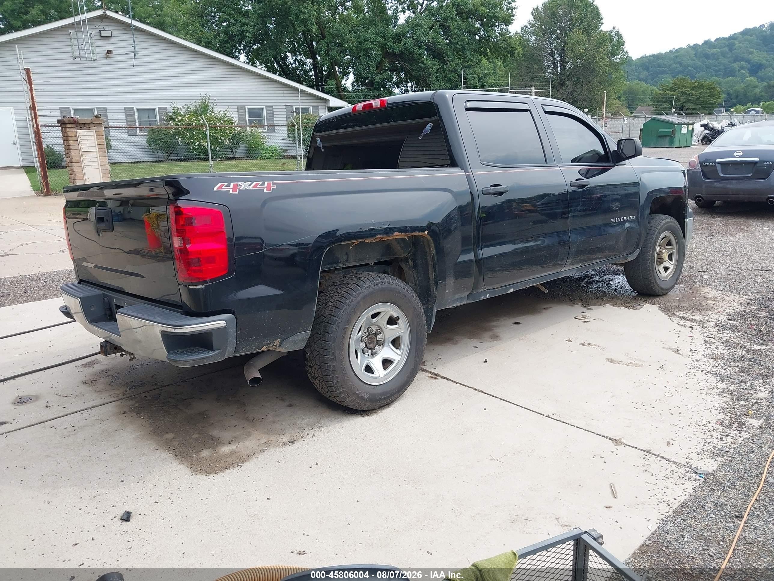 2014 Chevrolet Silverado 1500 Work Truck Black vin: 3GCUKPEH5EG311199
