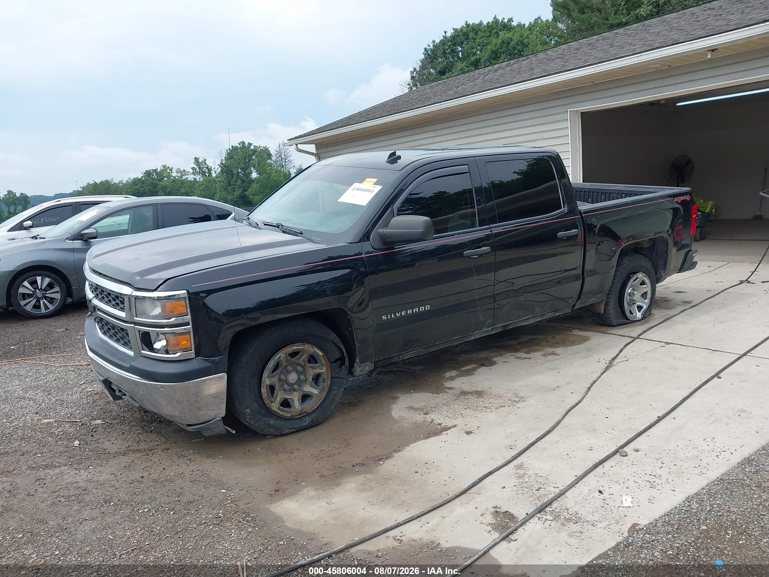 2014 Chevrolet Silverado 1500 Work Truck Black vin: 3GCUKPEH5EG311199
