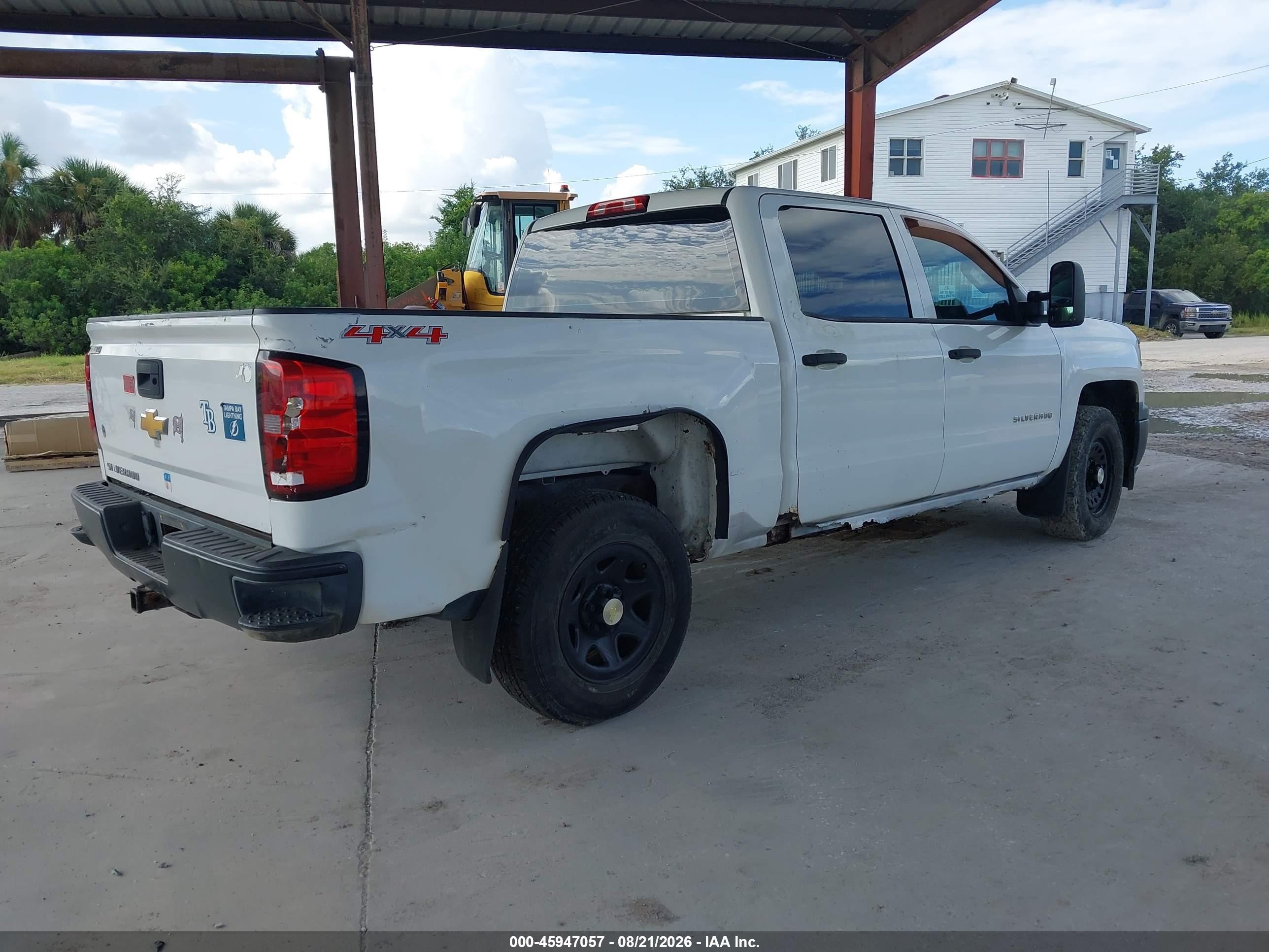 2014 Chevrolet Silverado 1500 Work Truck White vin: 3GCUKPEH6EG193714