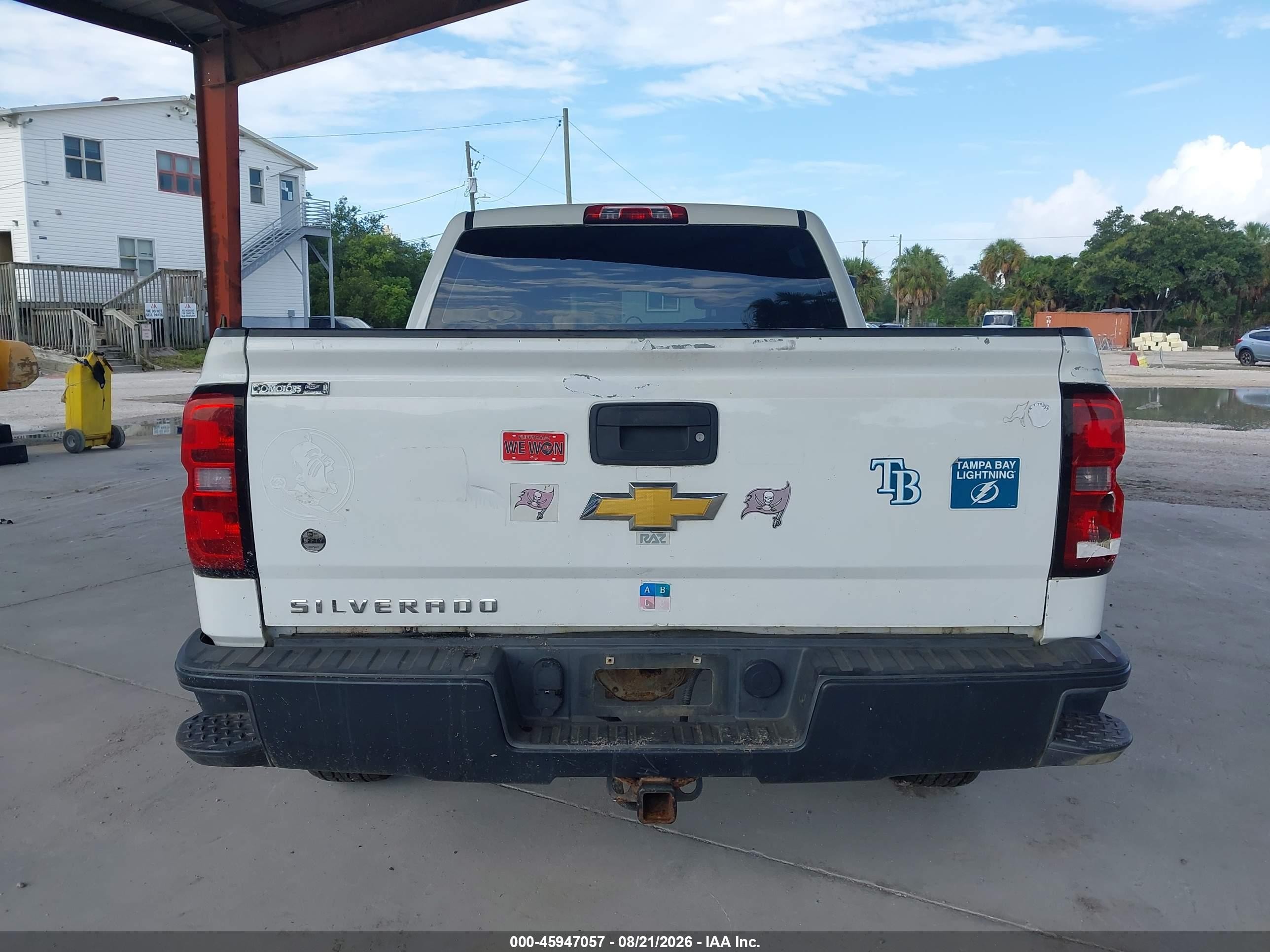 2014 Chevrolet Silverado 1500 Work Truck White vin: 3GCUKPEH6EG193714