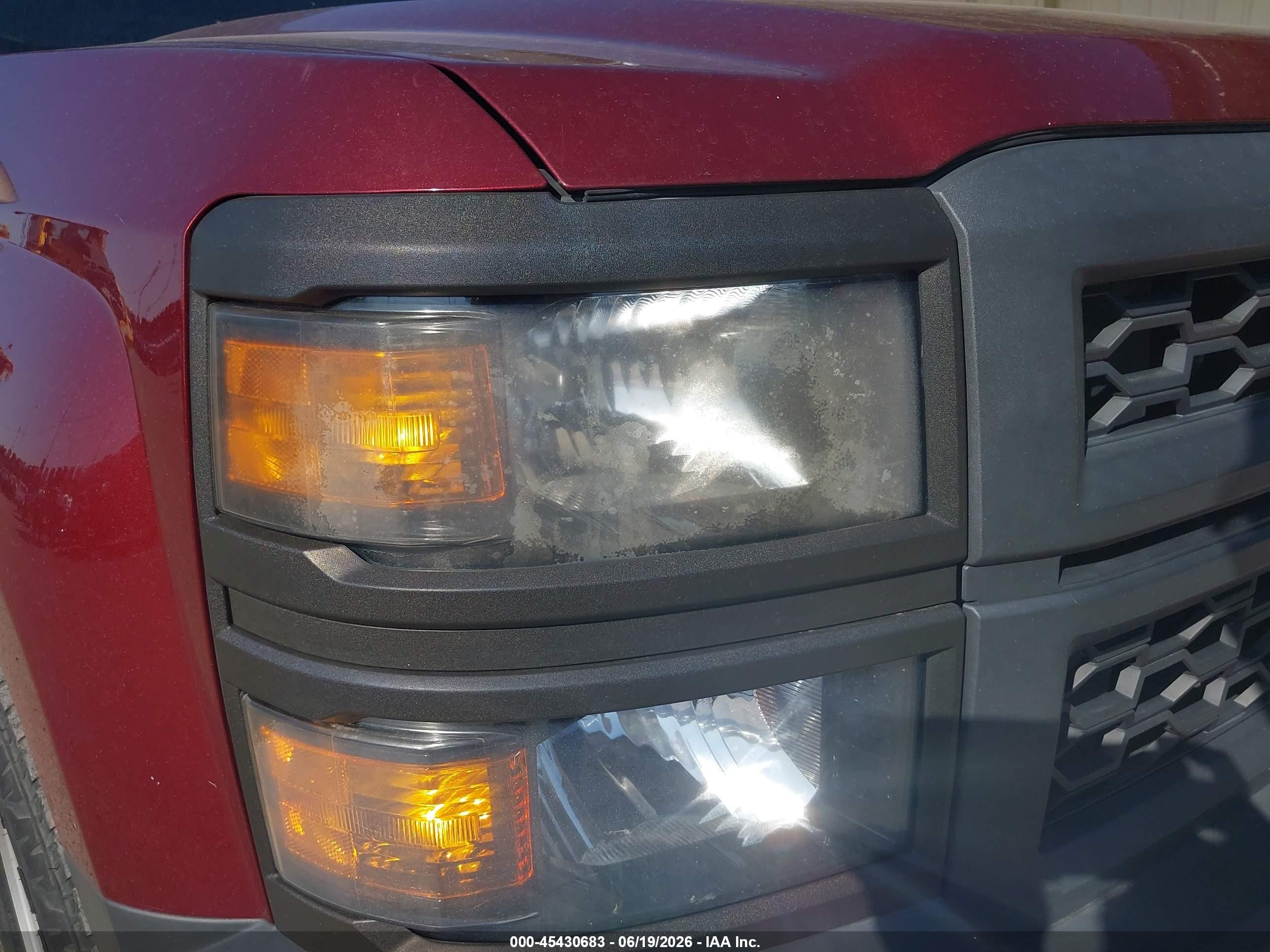 2015 Chevrolet Silverado 1500 Work Truck Burgundy vin: 3GCUKPEH6FG392943