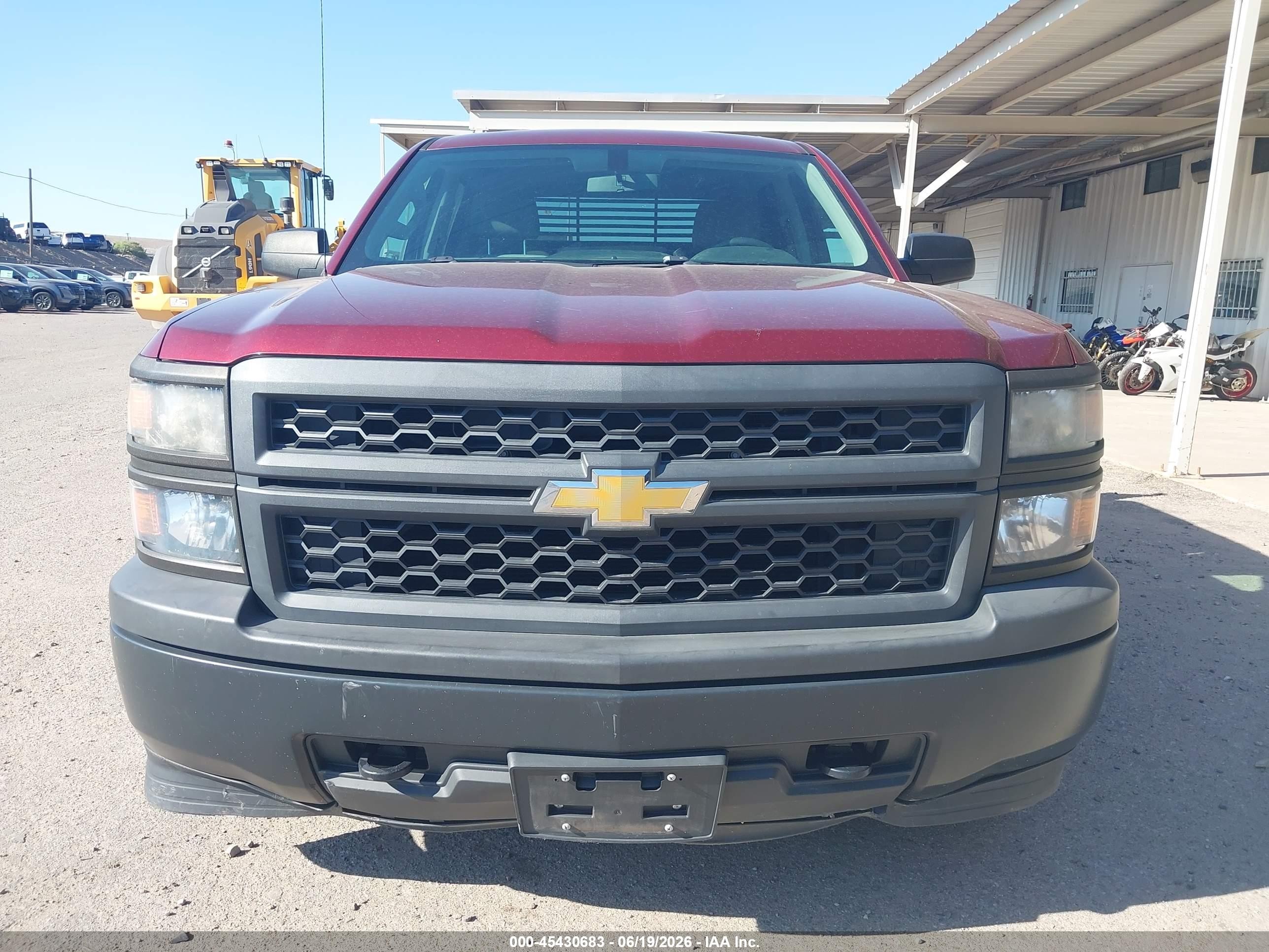 2015 Chevrolet Silverado 1500 Work Truck Burgundy vin: 3GCUKPEH6FG392943