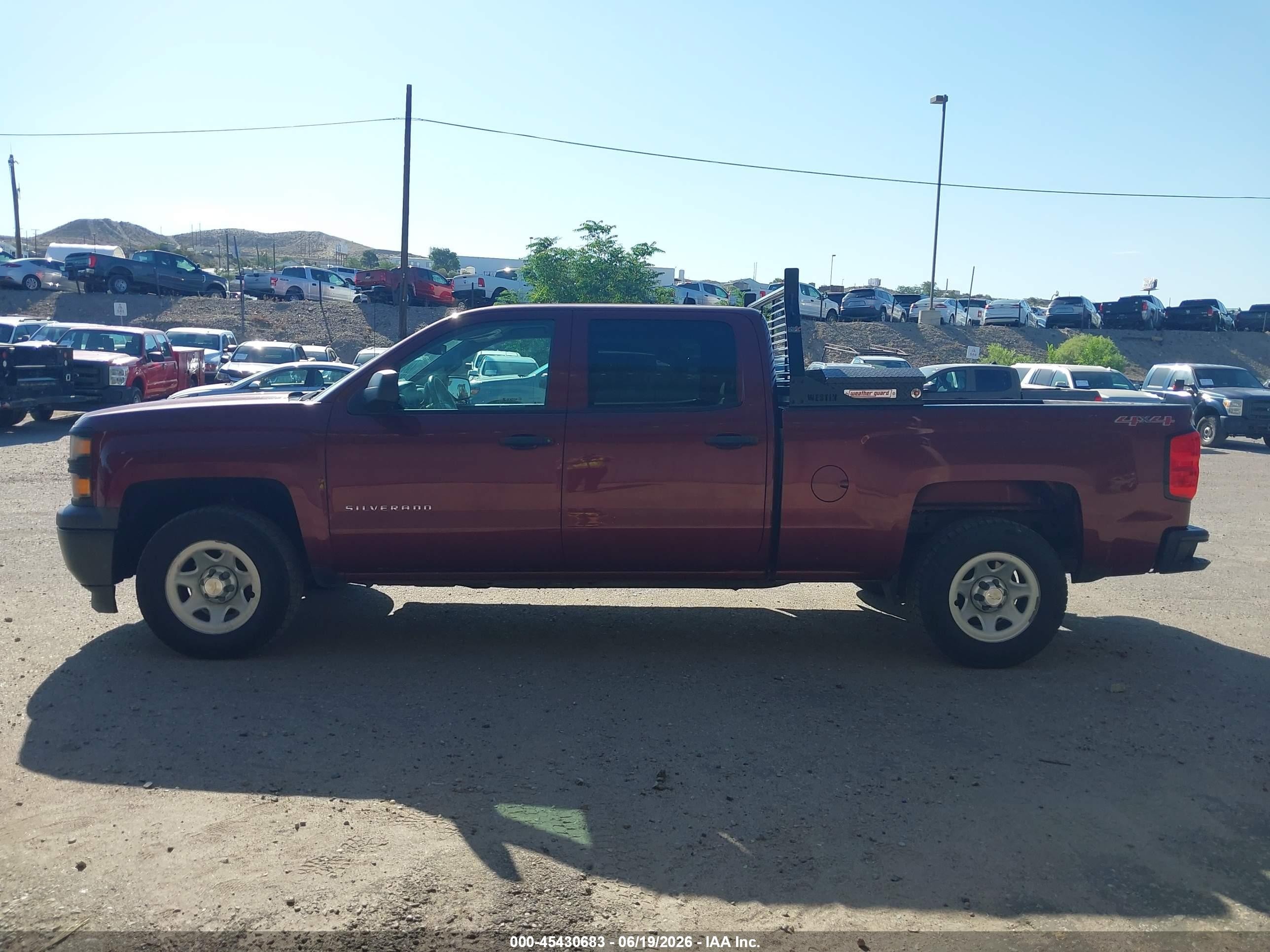 2015 Chevrolet Silverado 1500 Work Truck Burgundy vin: 3GCUKPEH6FG392943